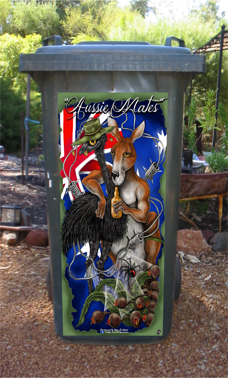 Alluring Julie-Anne Forbes Wheelie Bin Stickers