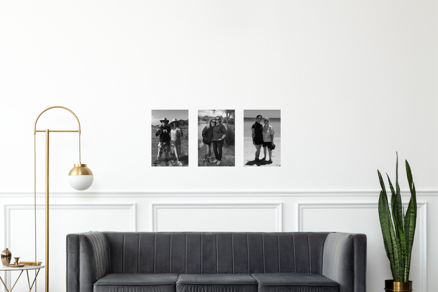 Custom rectangle photo wall stickers