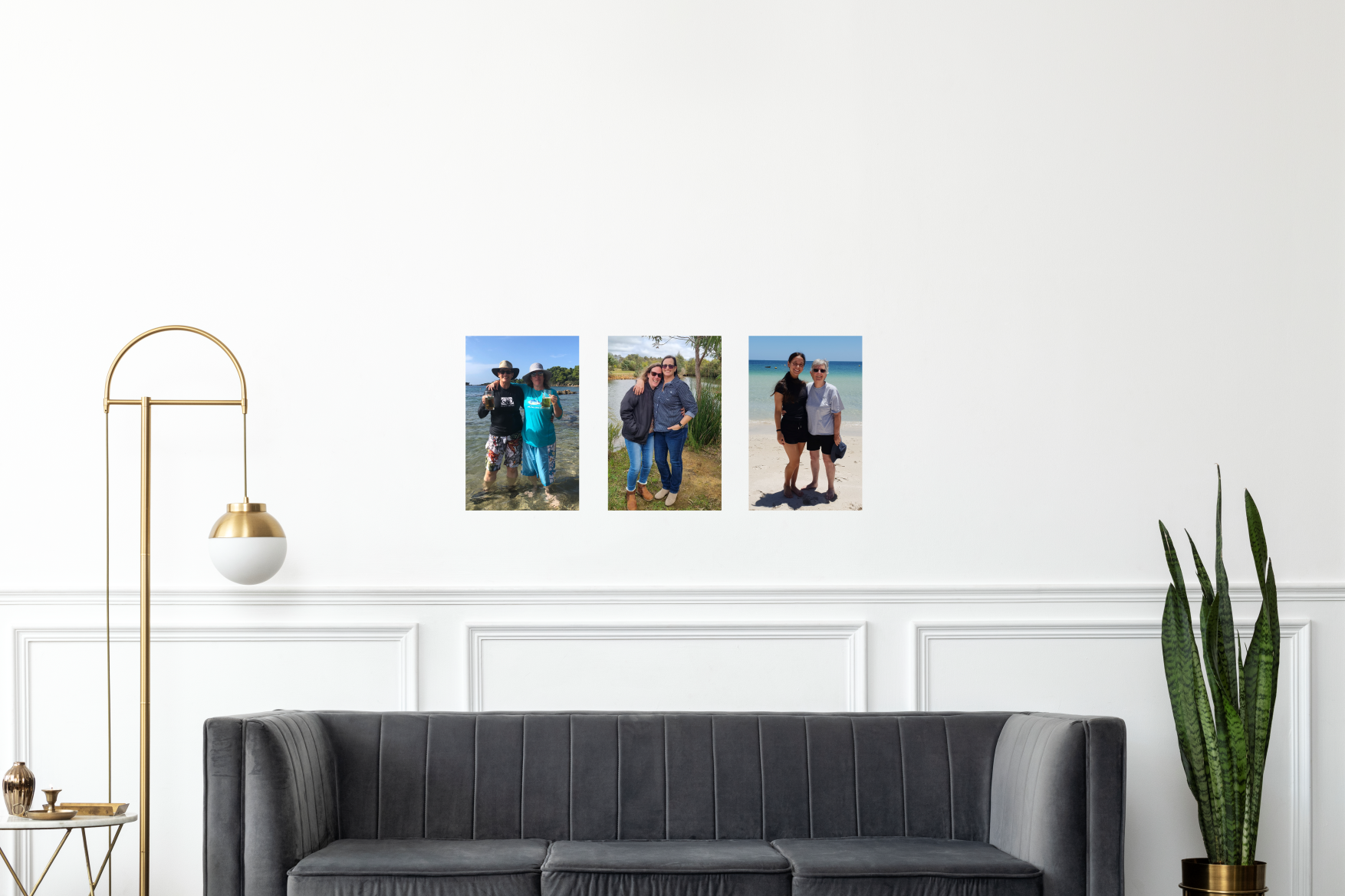 Custom rectangle photo wall stickers