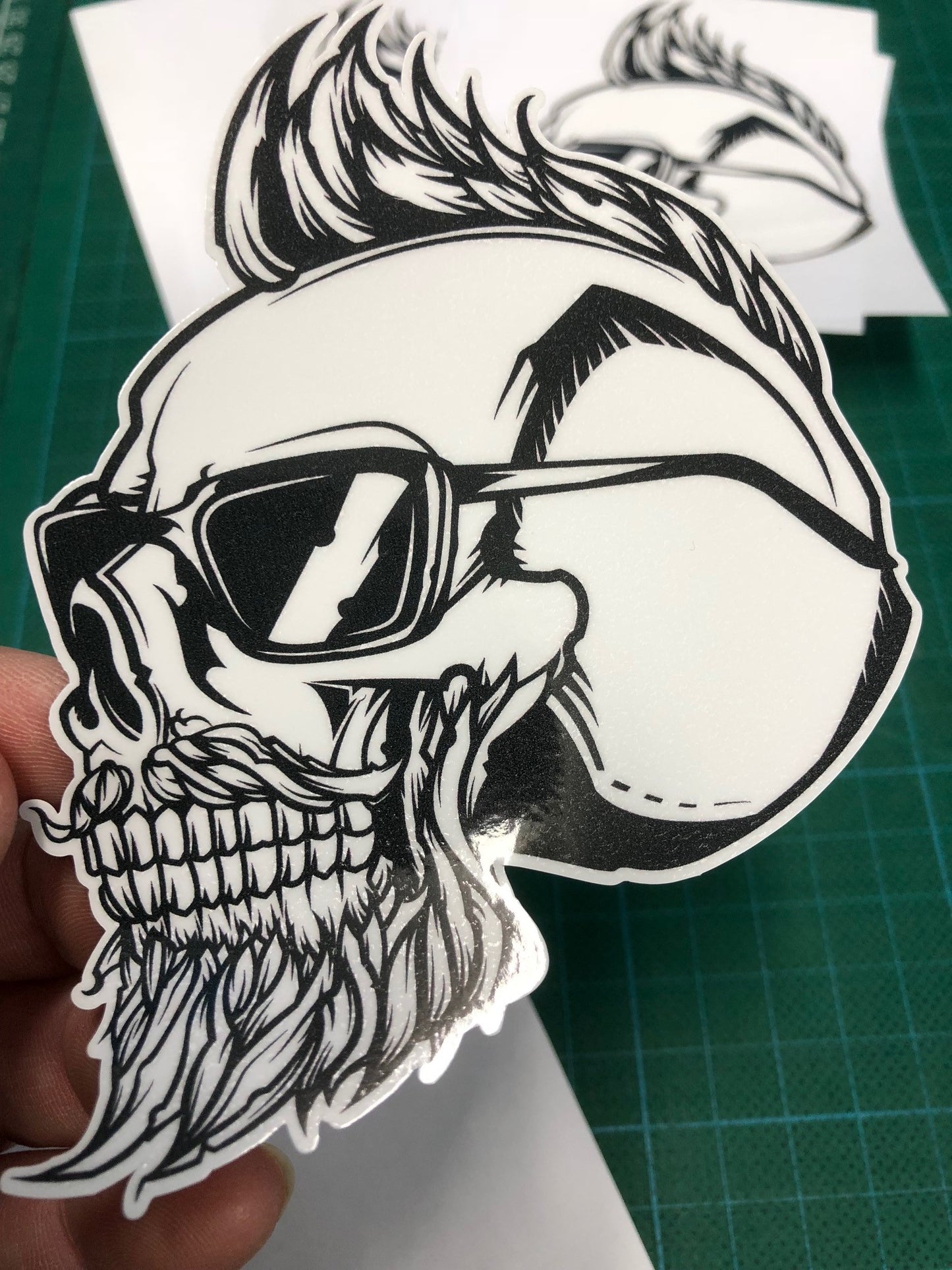 Laminated die cut stickers
