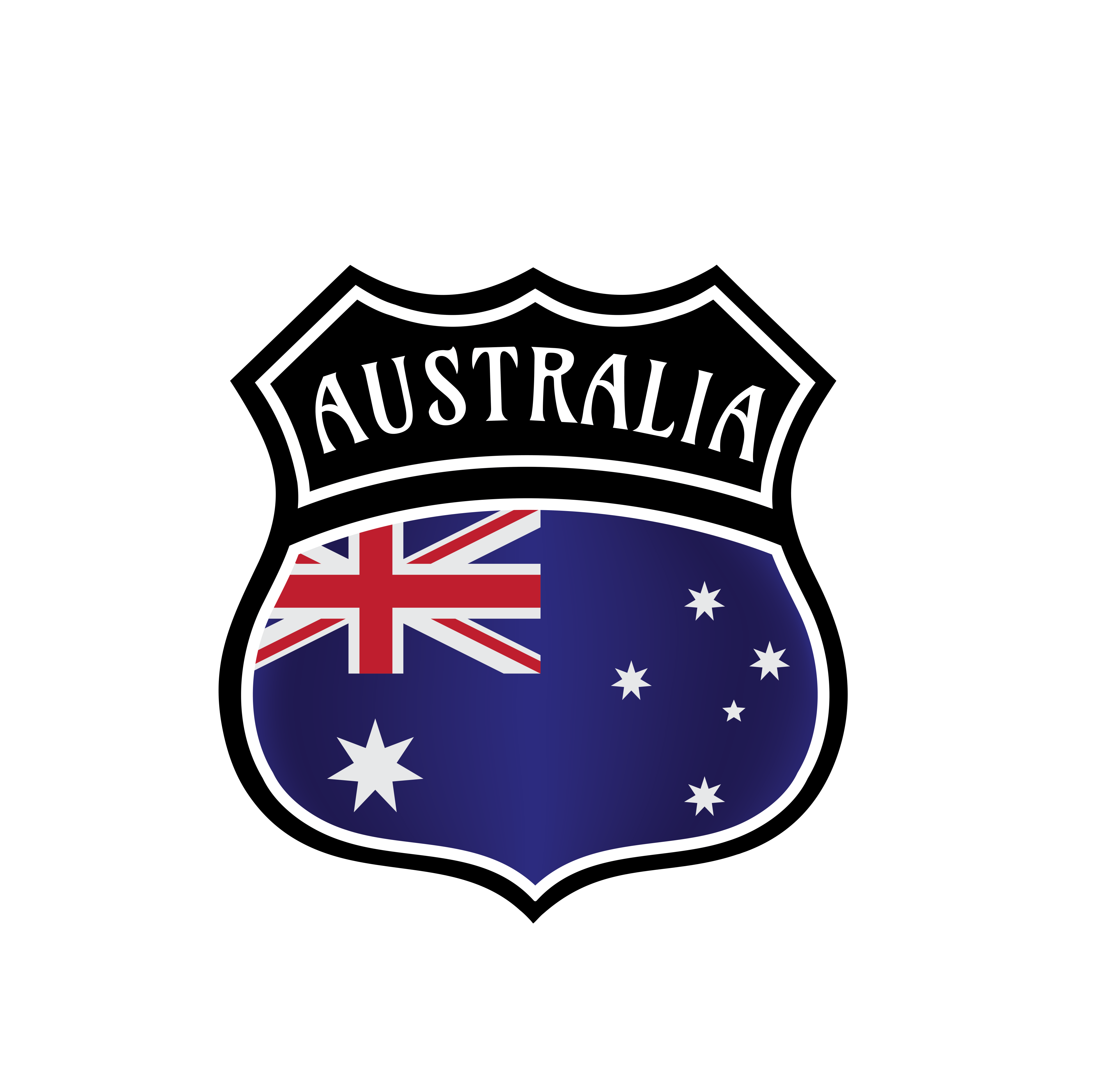 Australia shield sticker