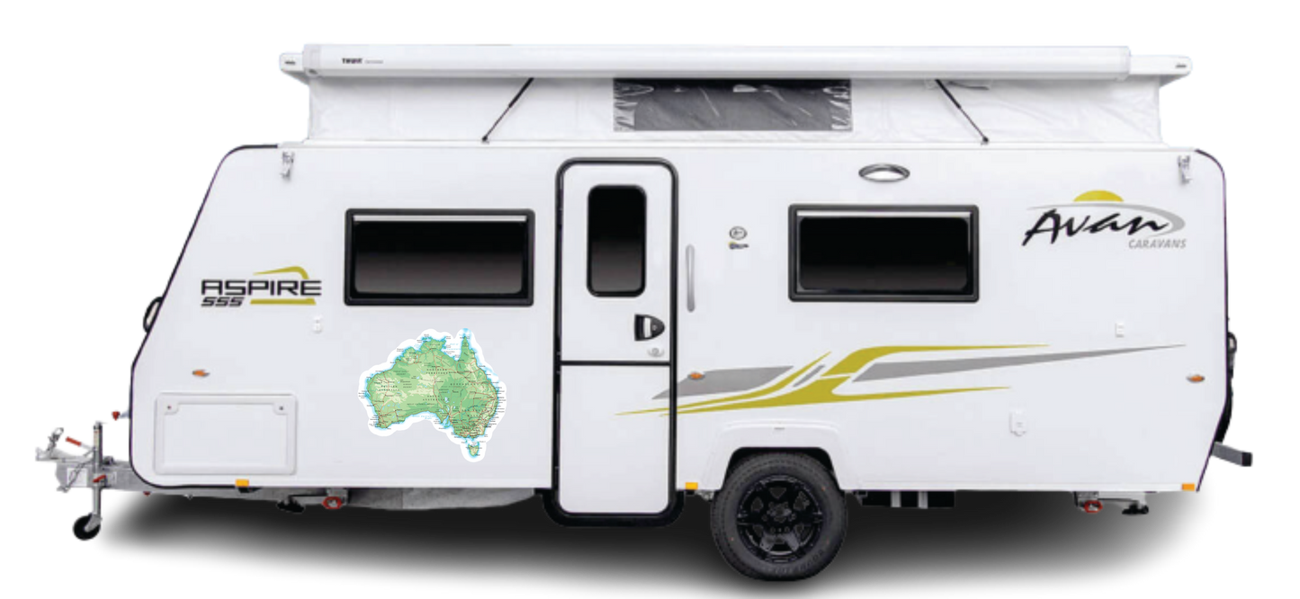 Map of Australia for caravans