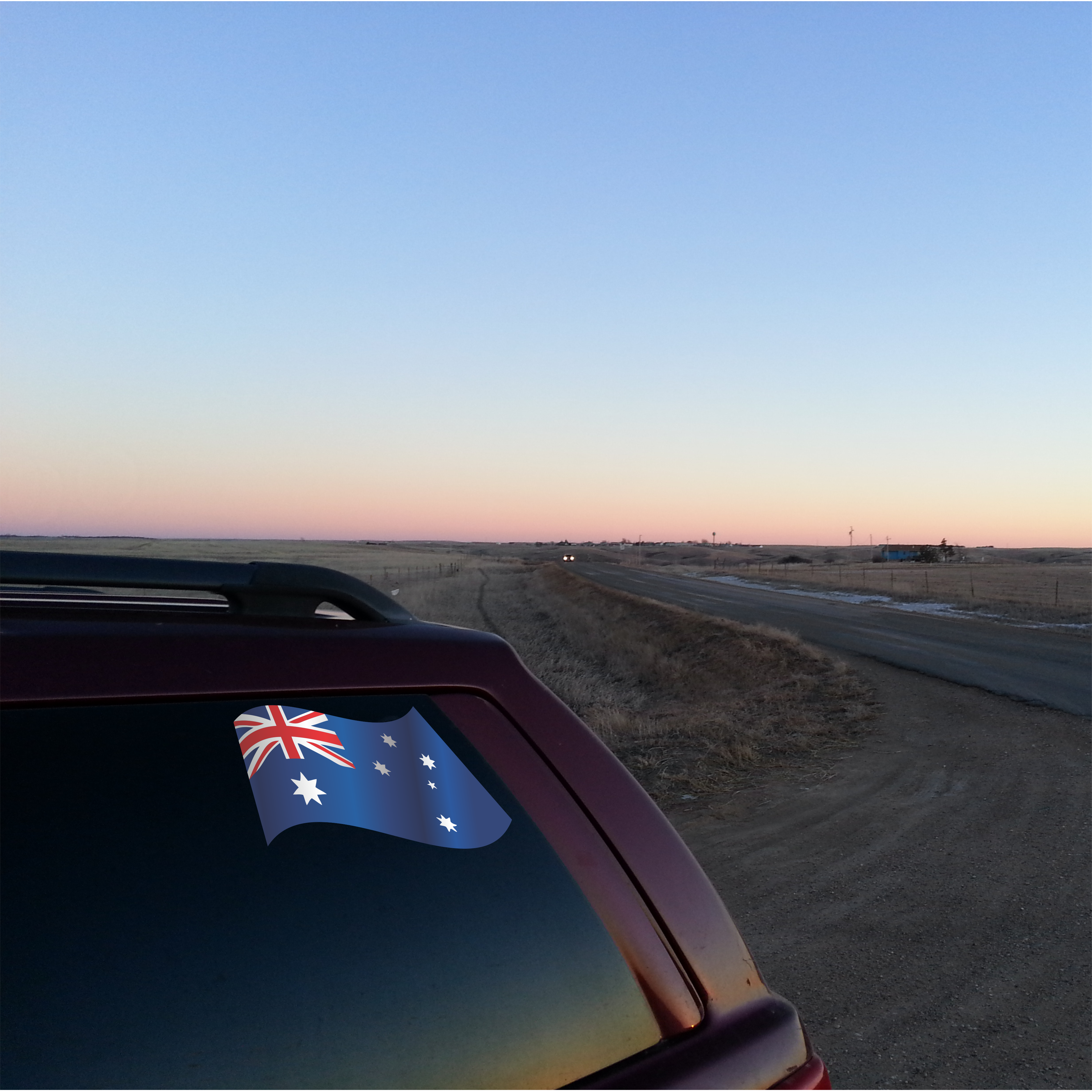 Australian flag sticker