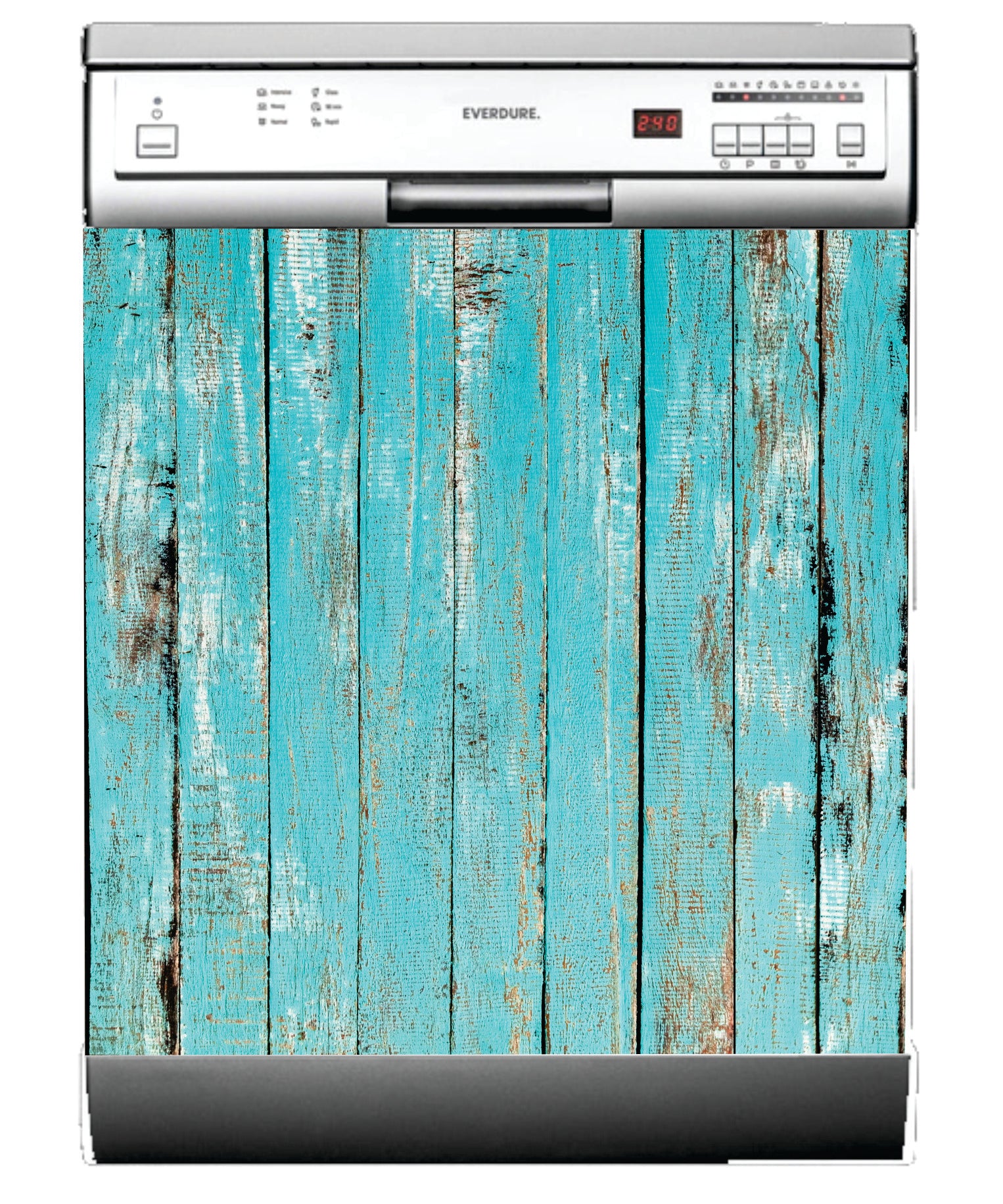 Beach look timber dishwasher sticker