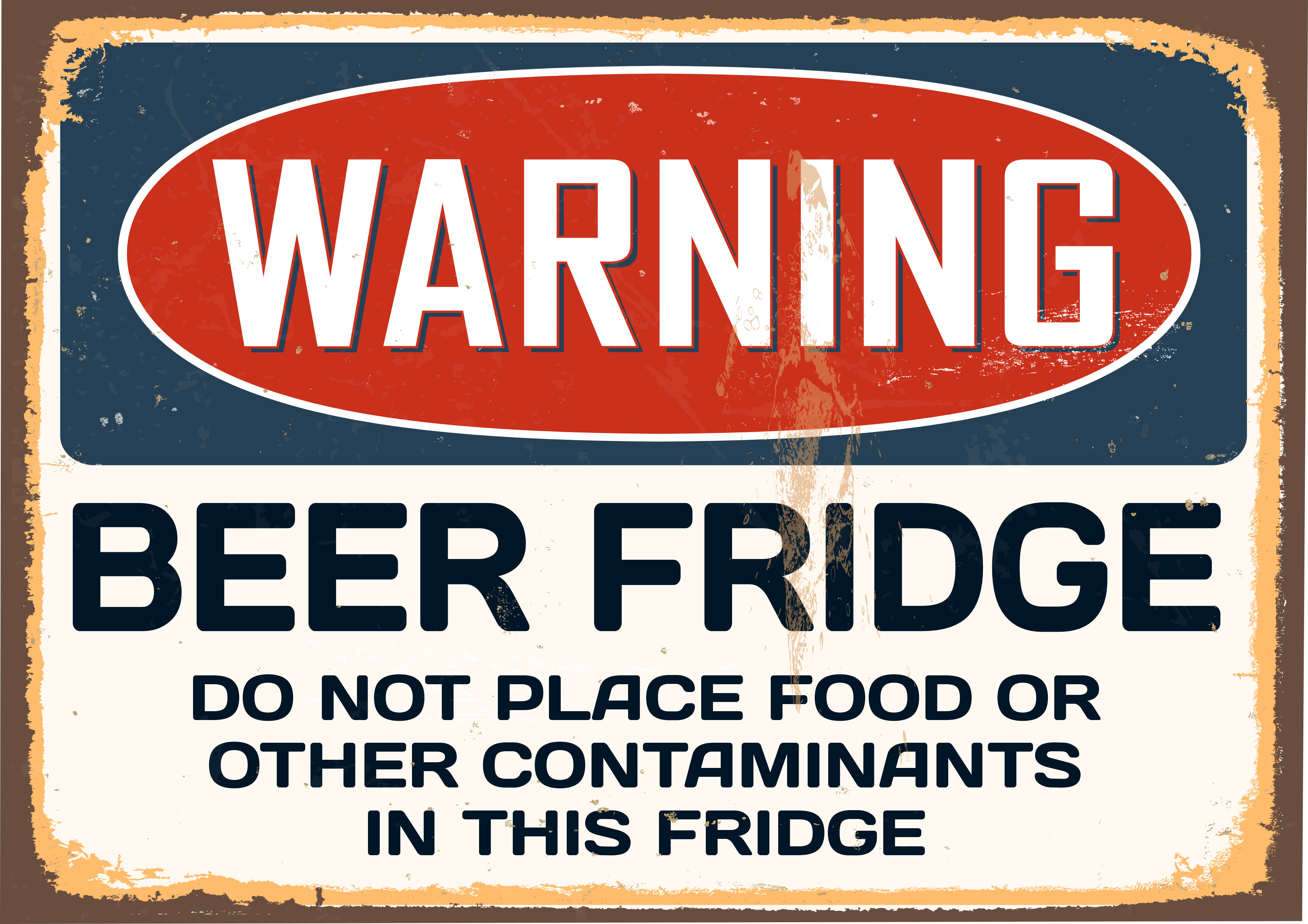 Beer fridge stickers
