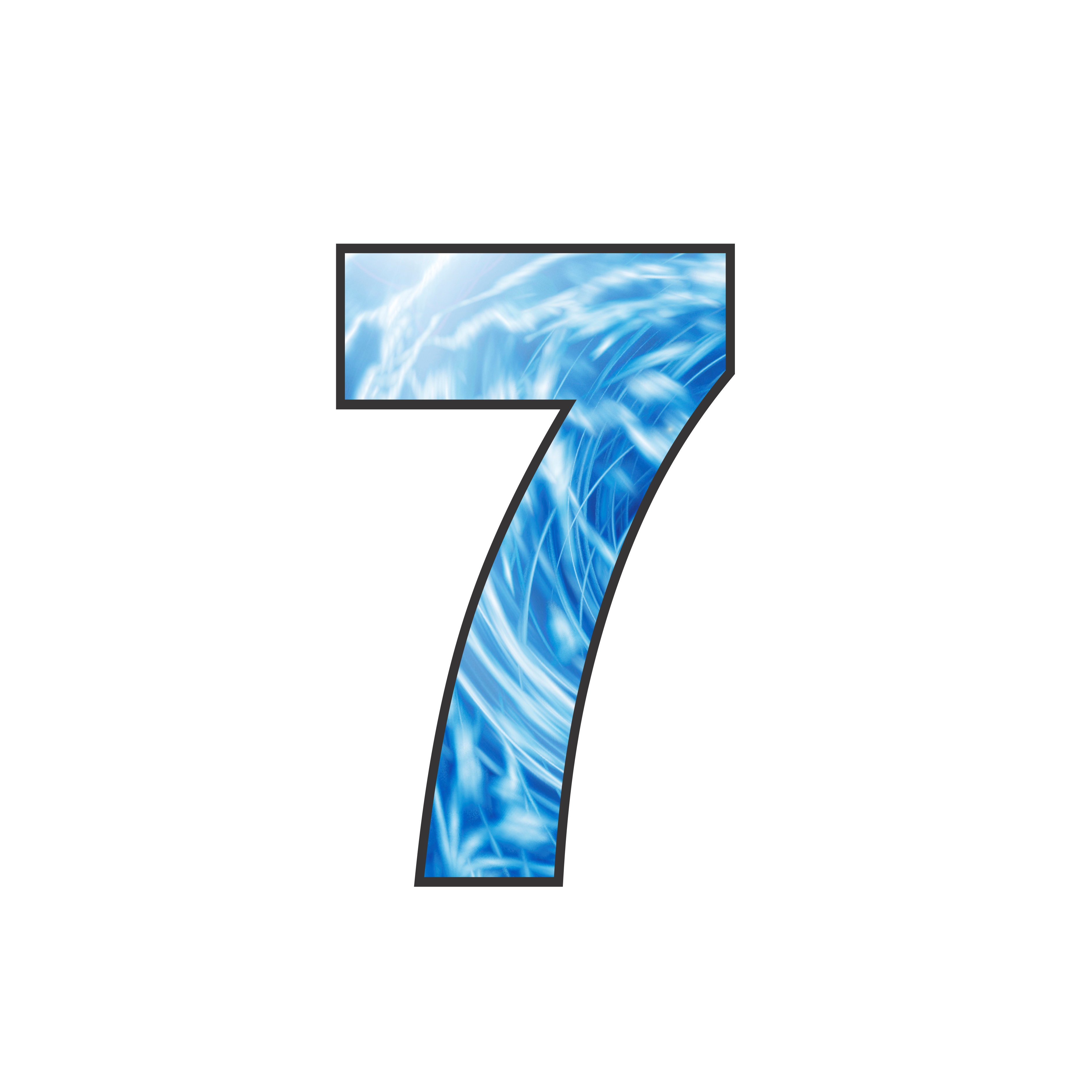 House number stickers for wheelie bins - Checkerplate, Rainbow & Blue Swirl