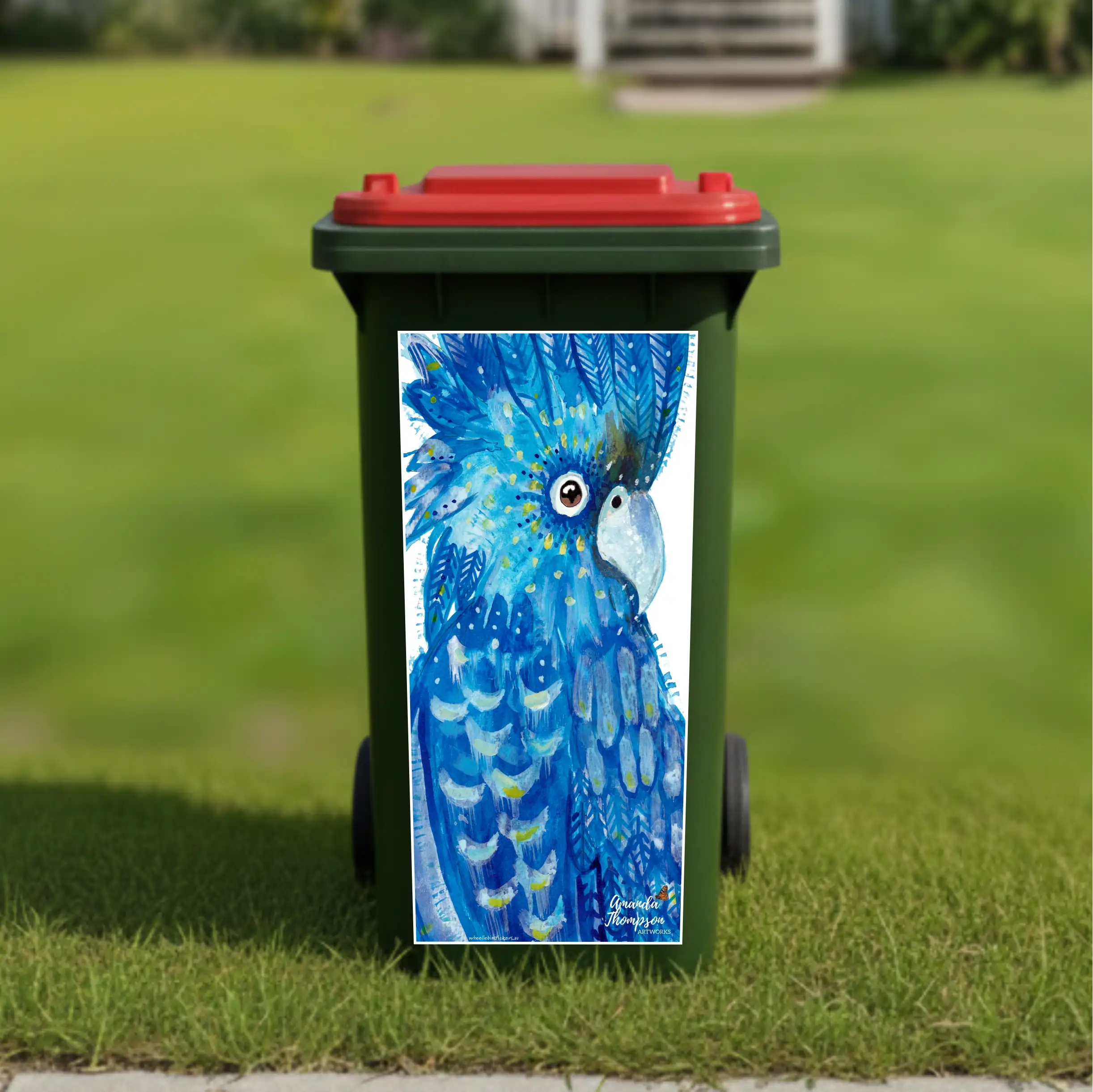 Bluey wheelie bin sticker