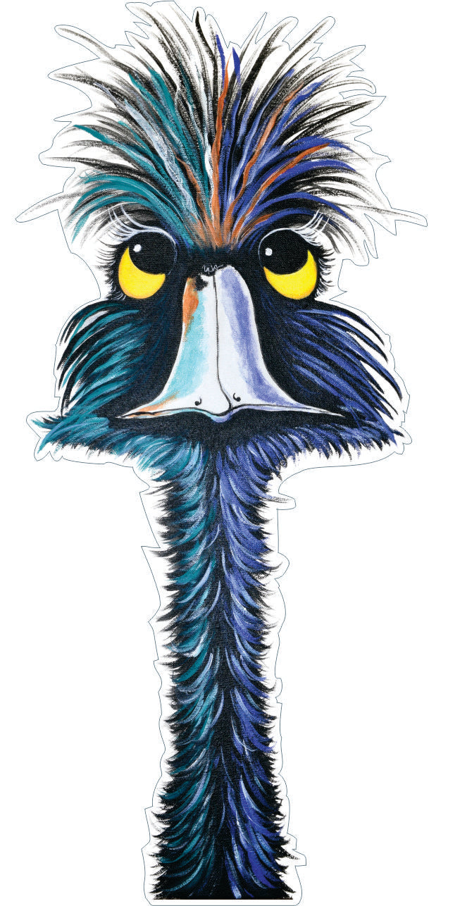 Bo ho emu head sticker