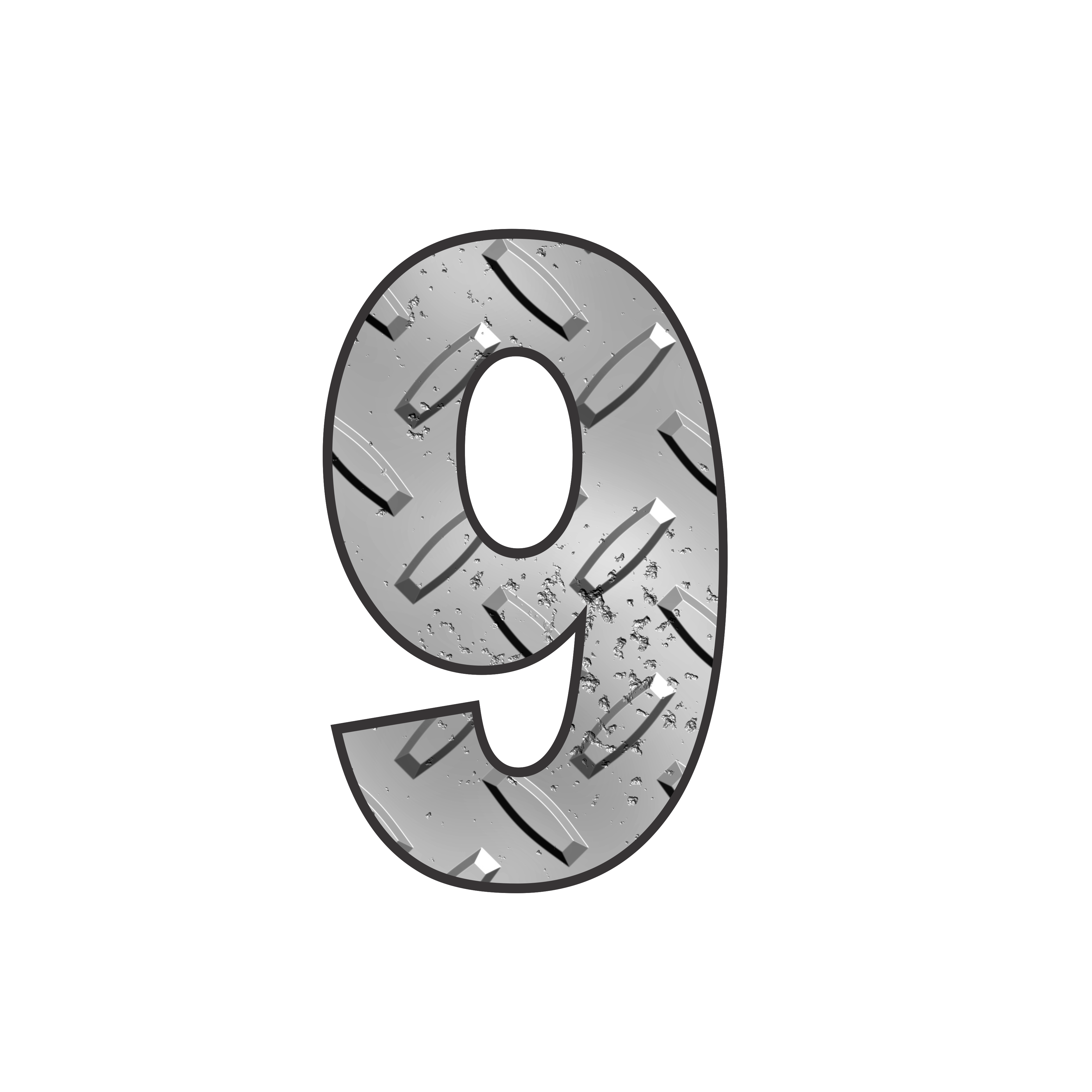 House number stickers for wheelie bins - Checkerplate, Rainbow & Blue Swirl