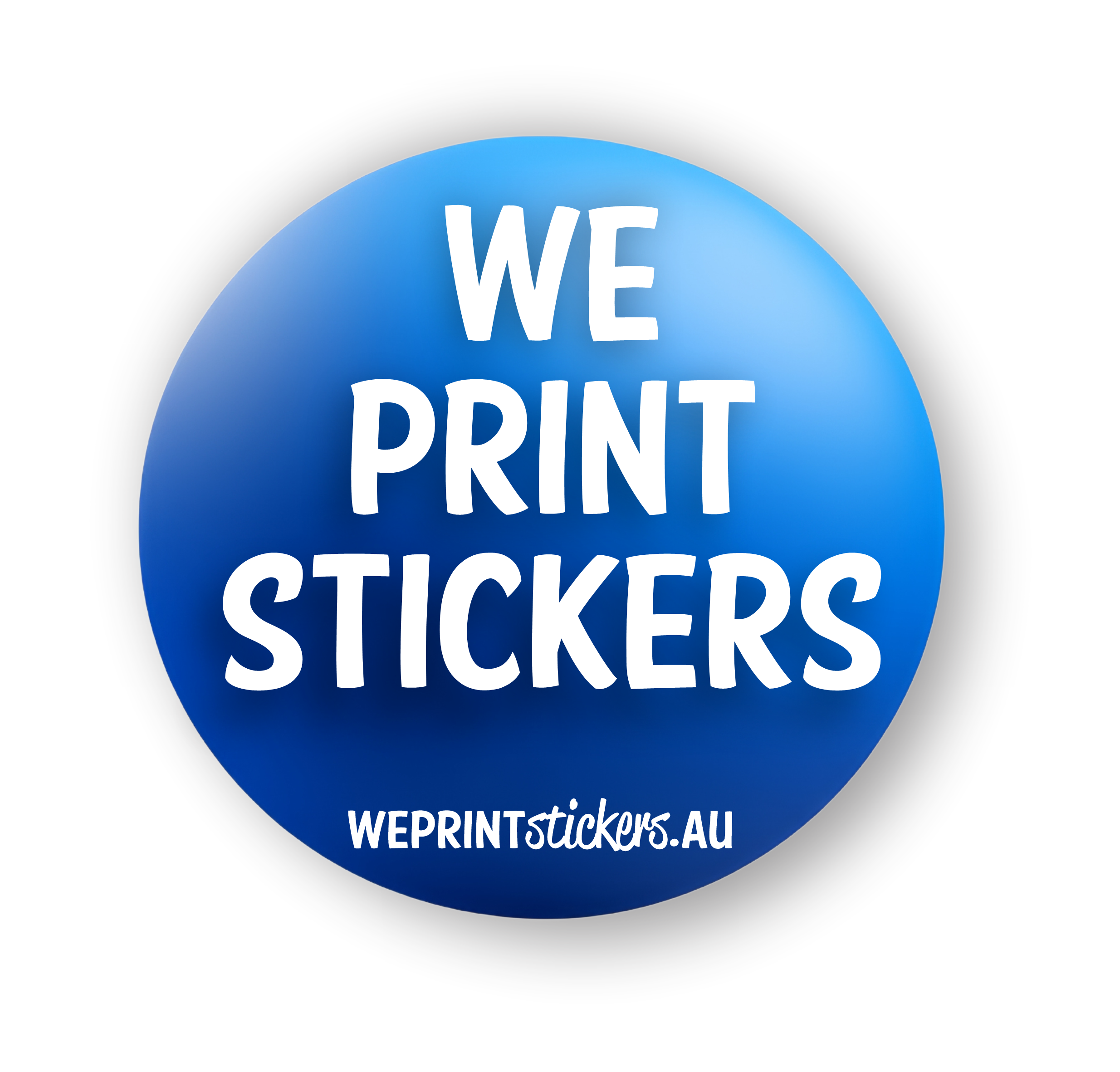 Laminated round stickers