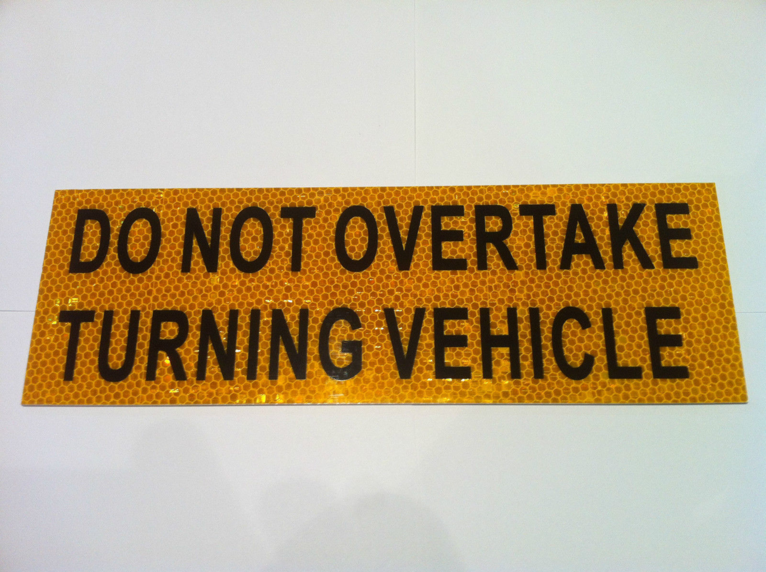 Do not overtake sticker