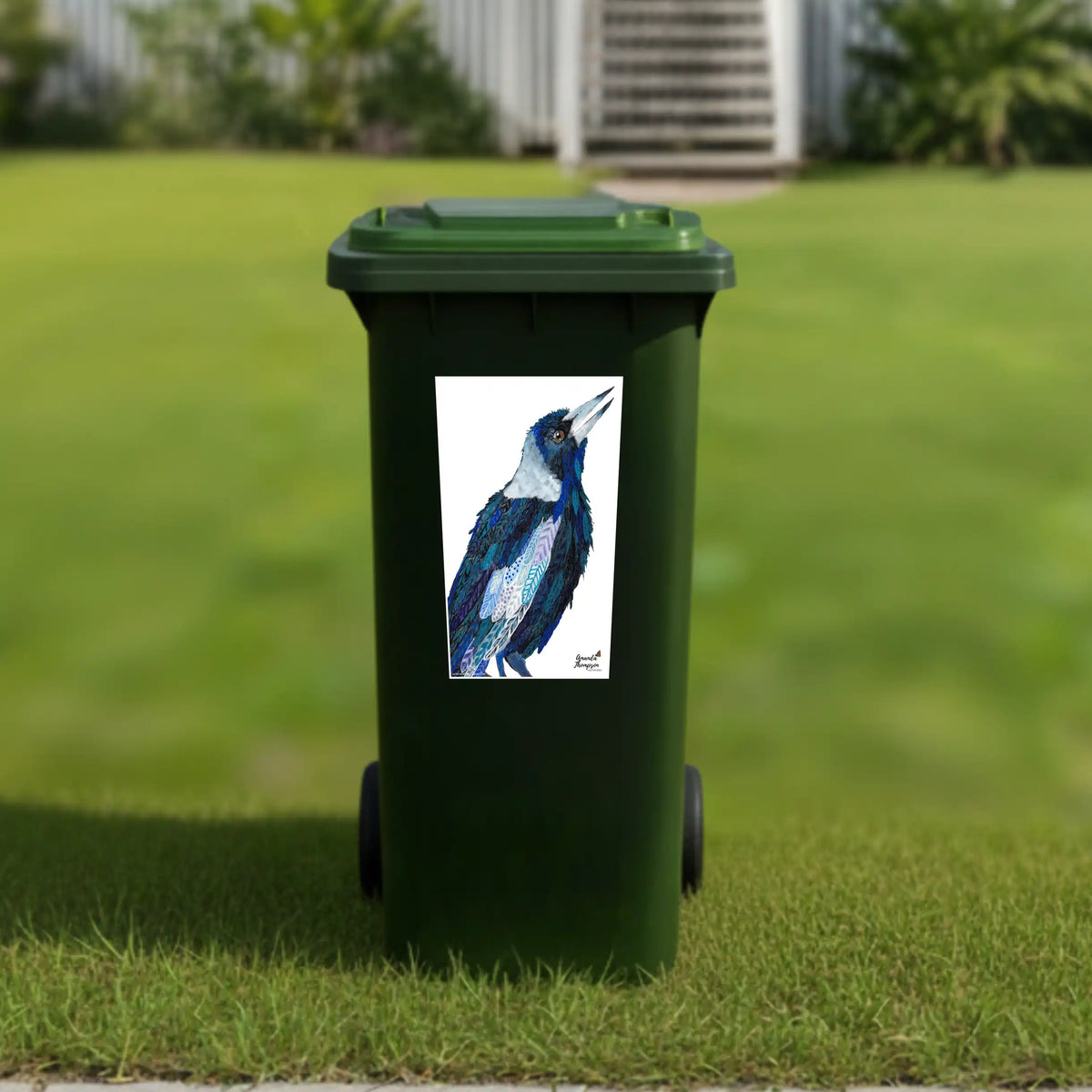 Kelly maggie wheelie bin sticker