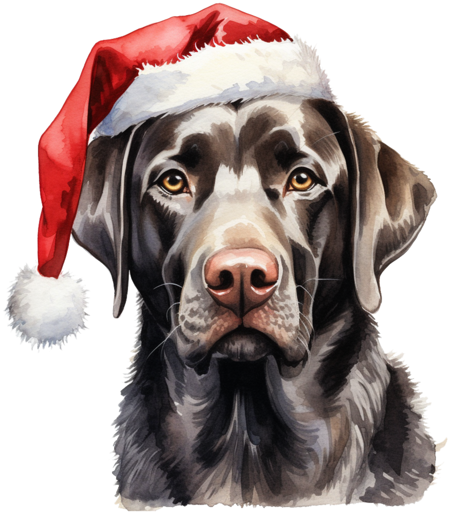 Labrador Christmas sticker