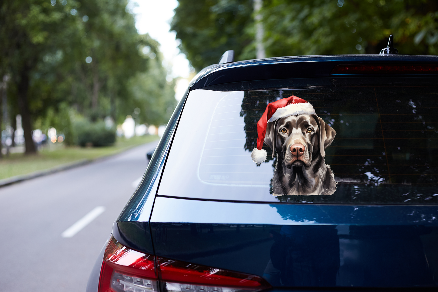 Labrador Christmas sticker