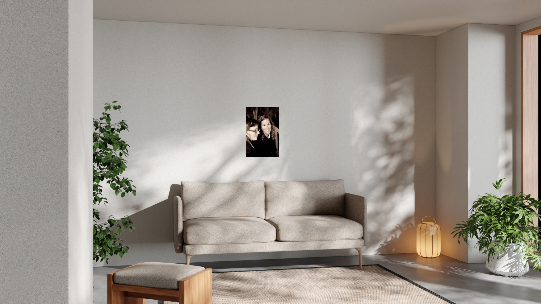 Custom rectangle photo wall stickers