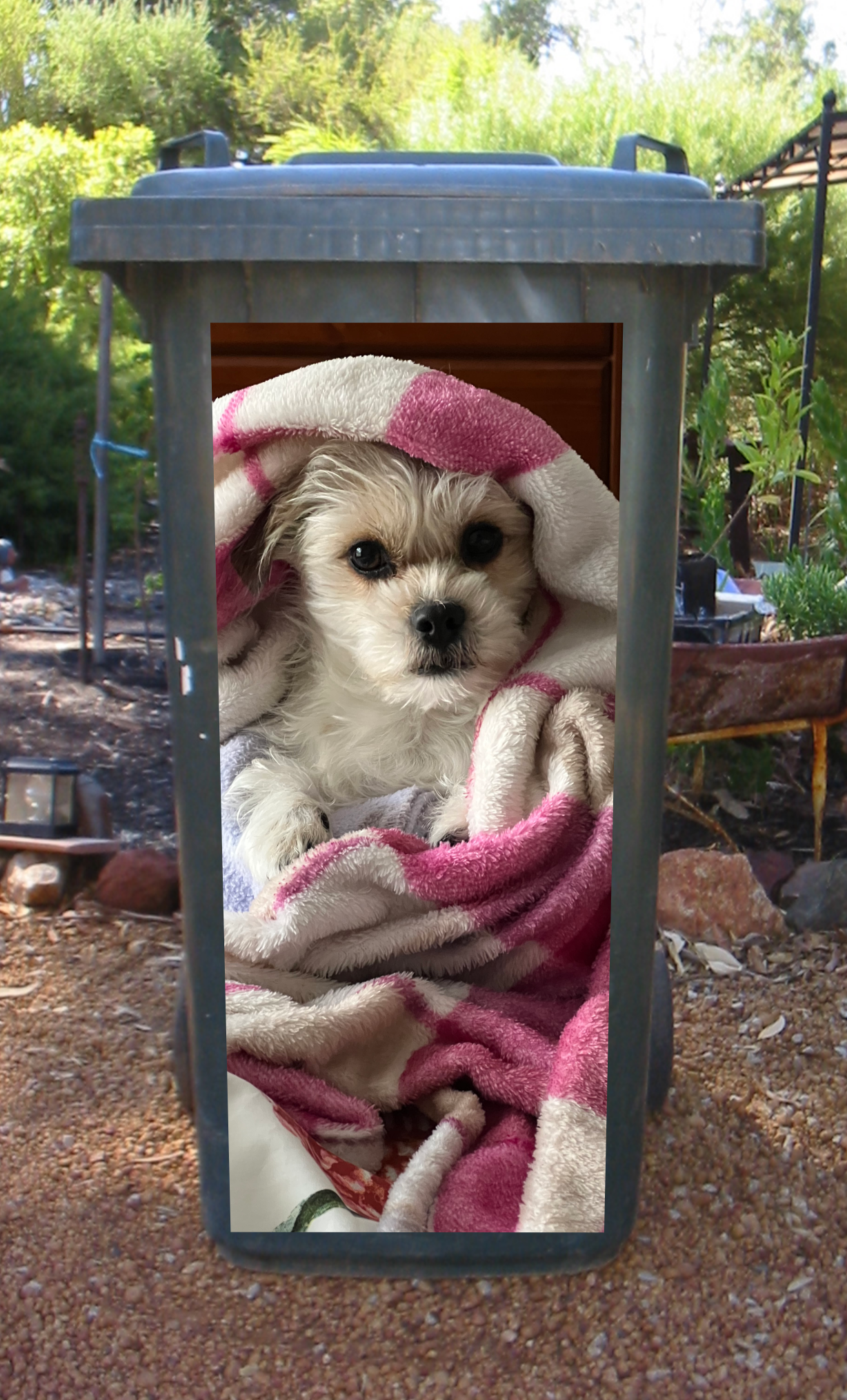 Use your own image wheelie bin sticker