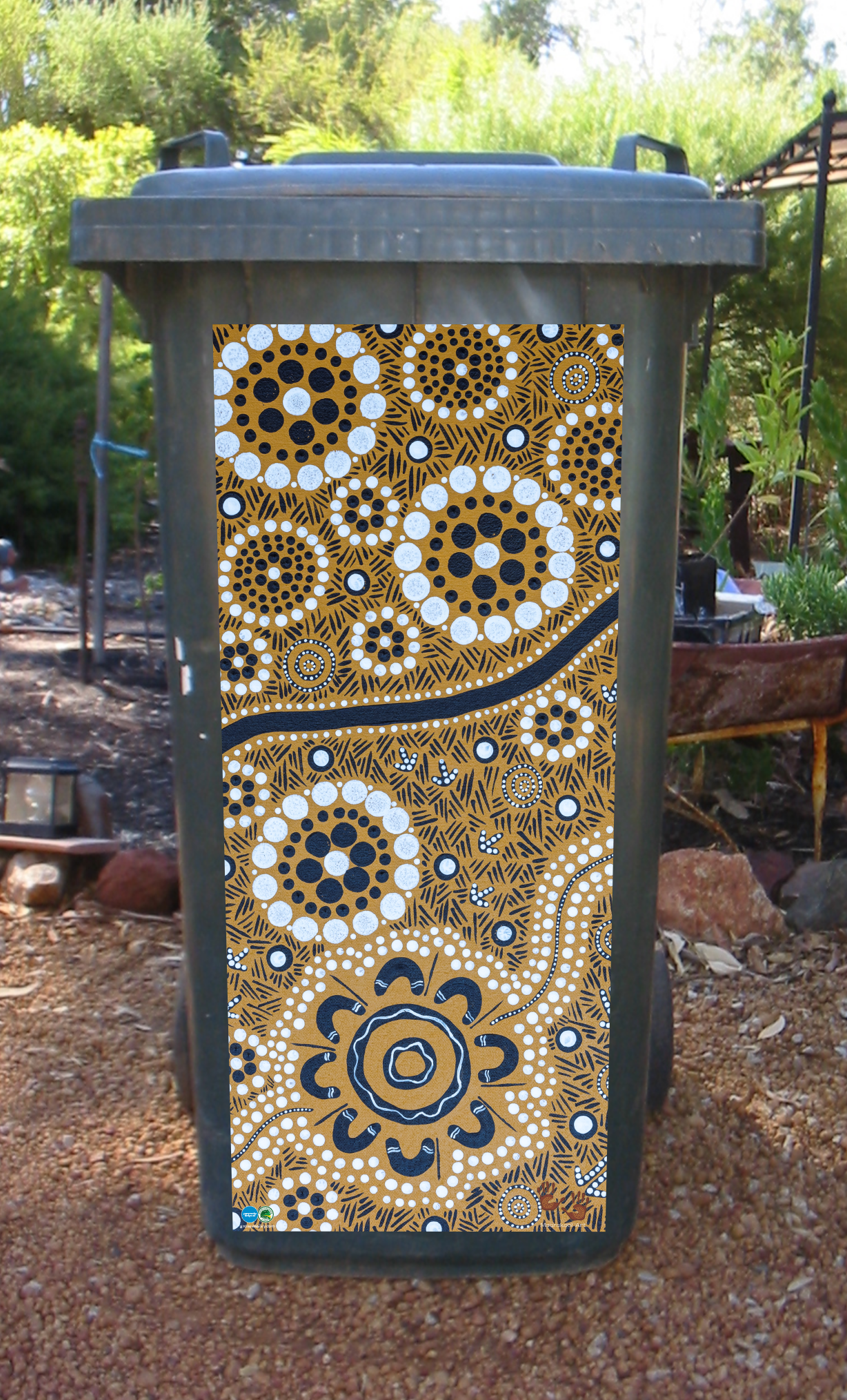 Noonga Boodja part 1 wheelie bin sticker