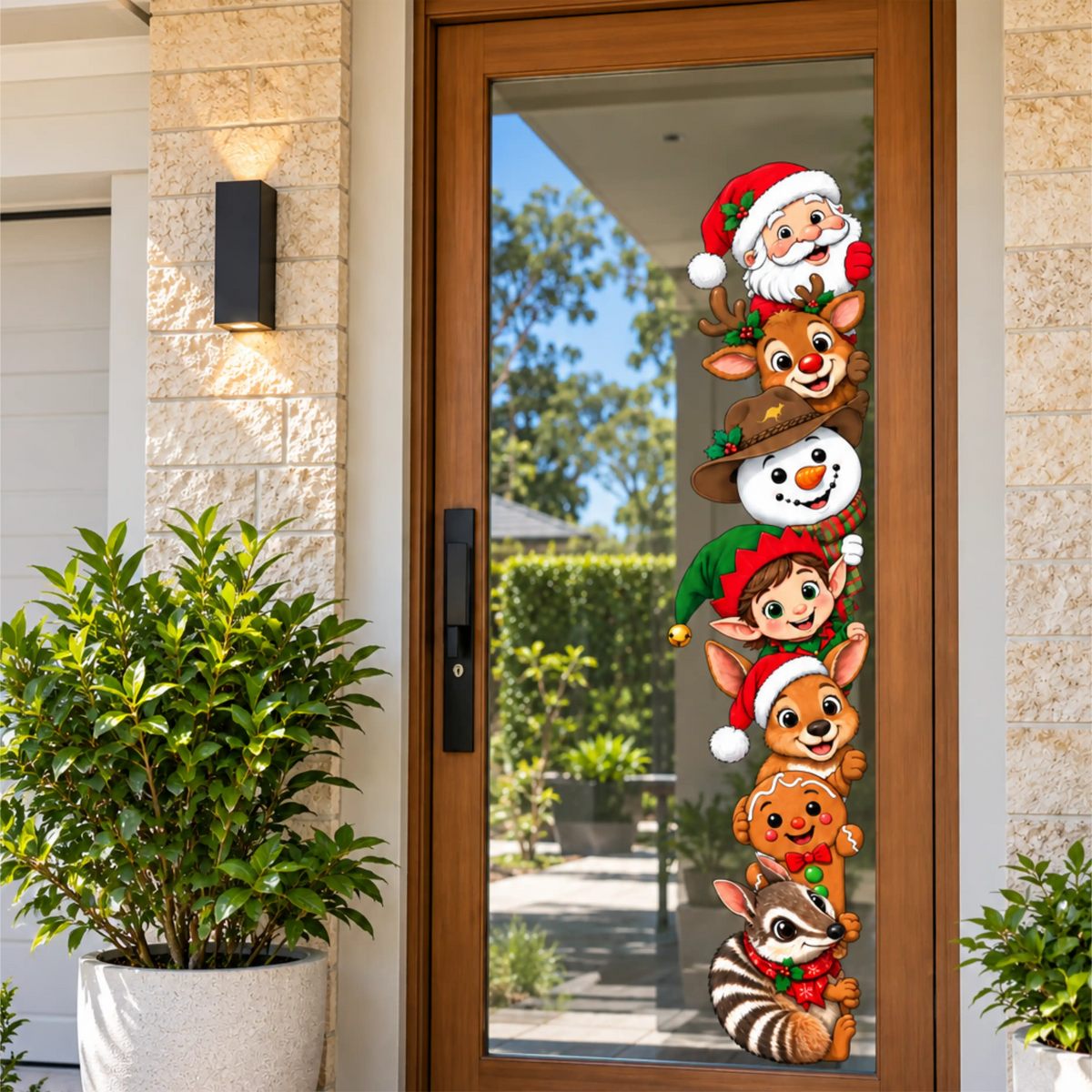 Christmas Peek-A-Boo Crew sticker