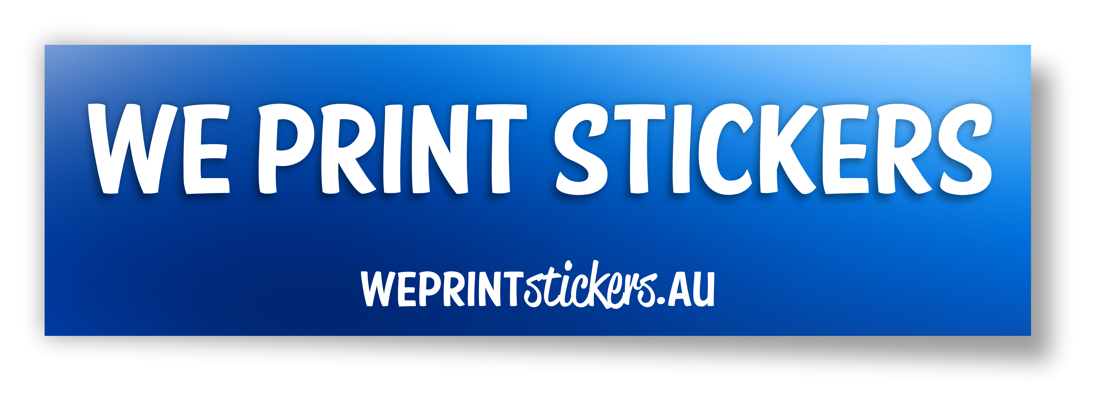 Laminated bumper stickers