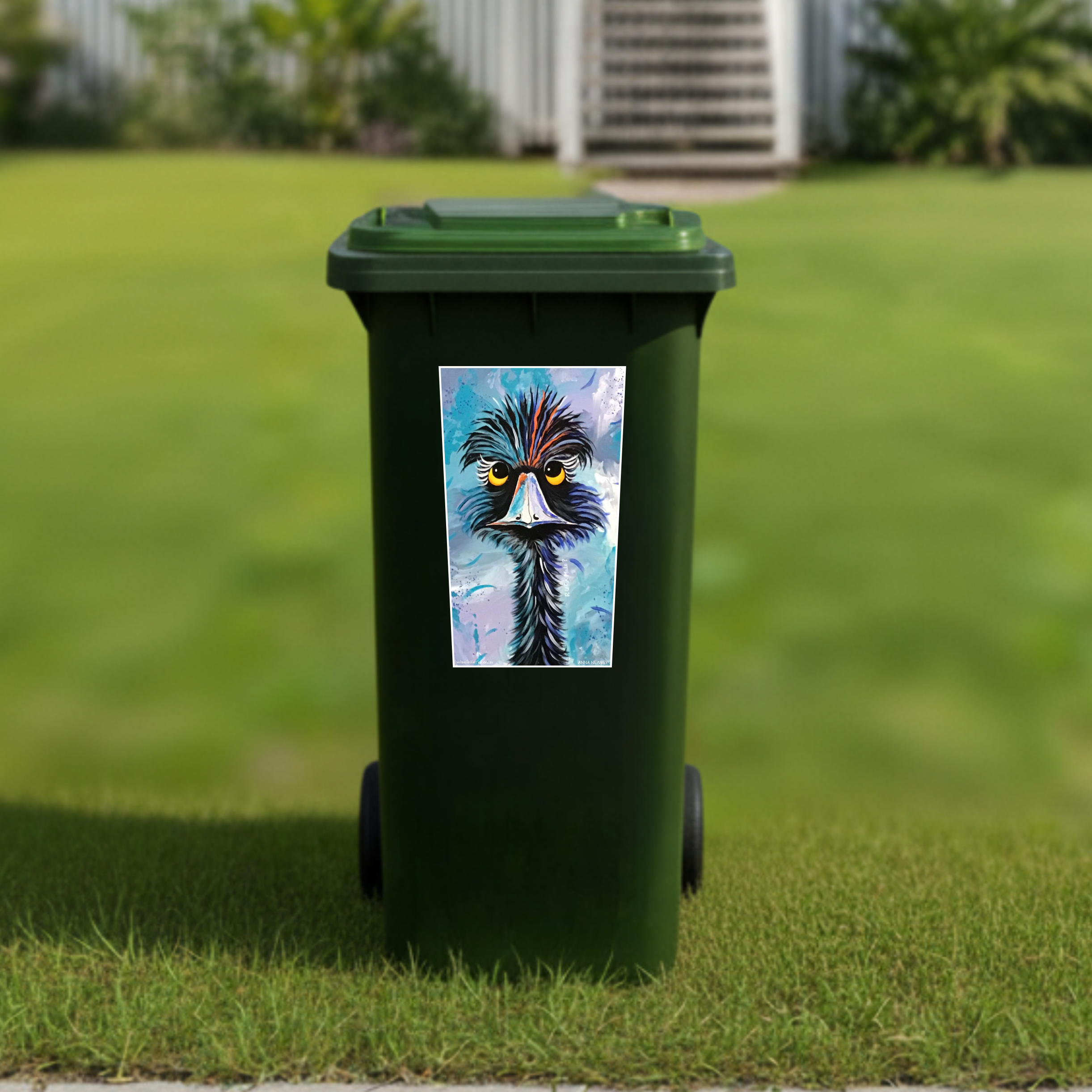 RU OK? wheelie bin sticker