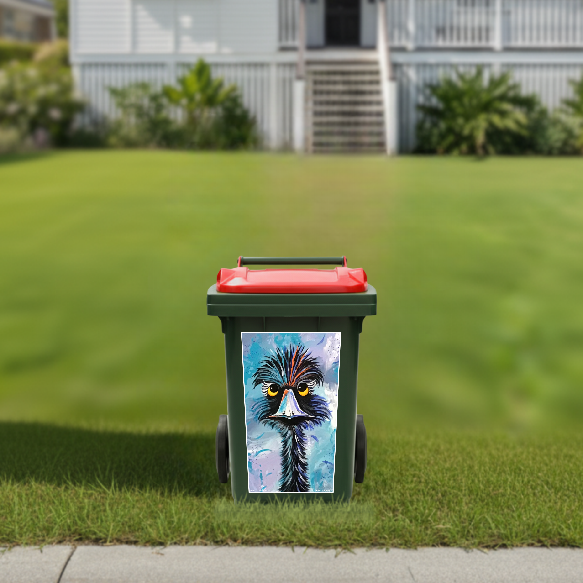 RU OK? wheelie bin sticker