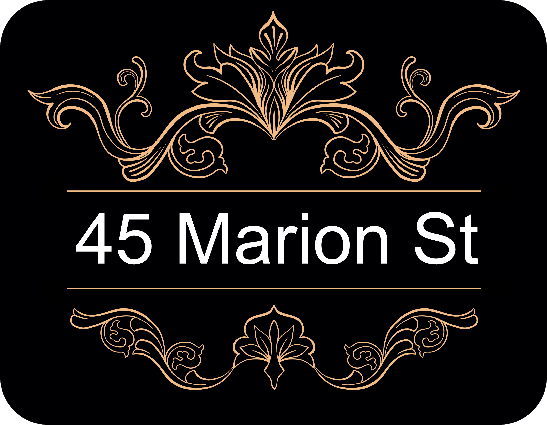 street with scroll patterns