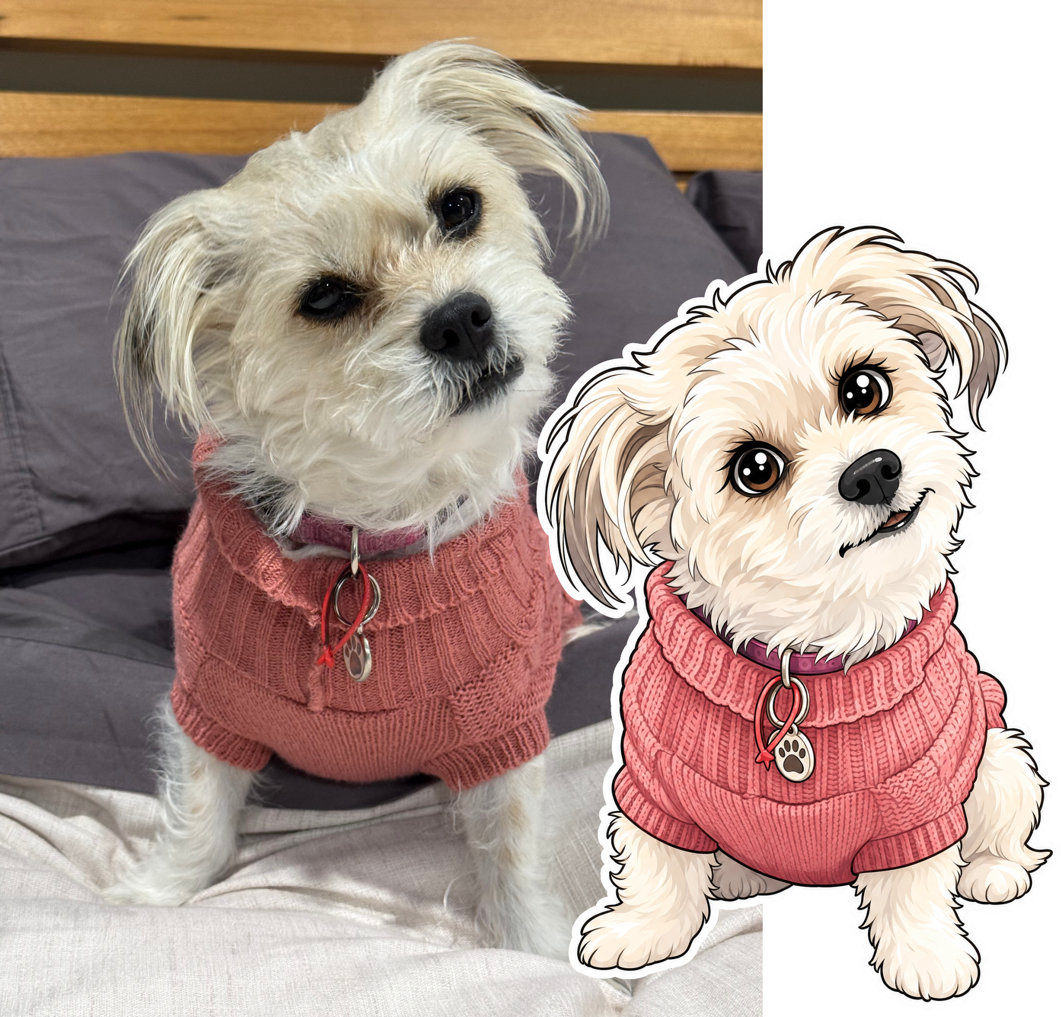Your custom cartoon pet sticker