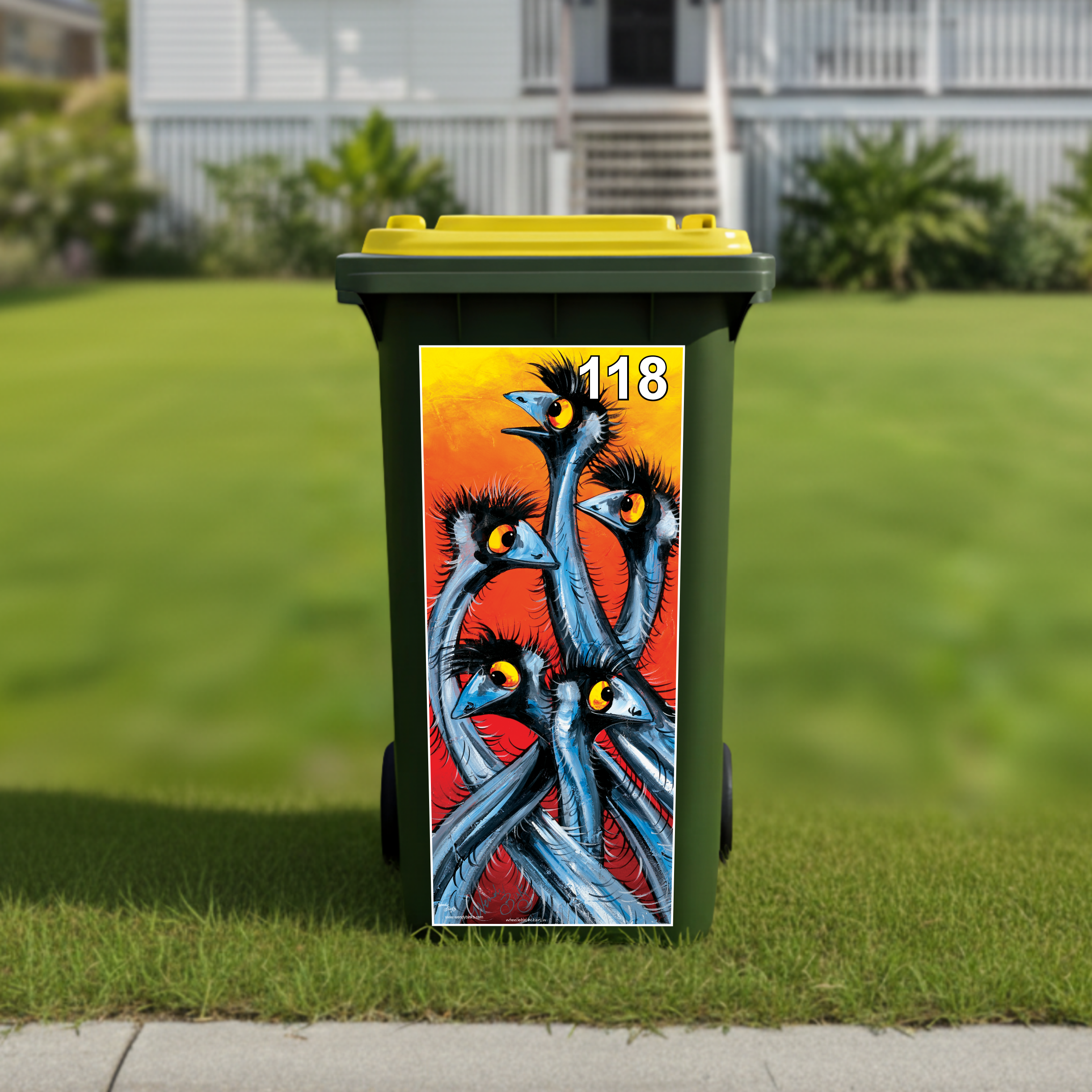 Where are you wheelie bin sticker