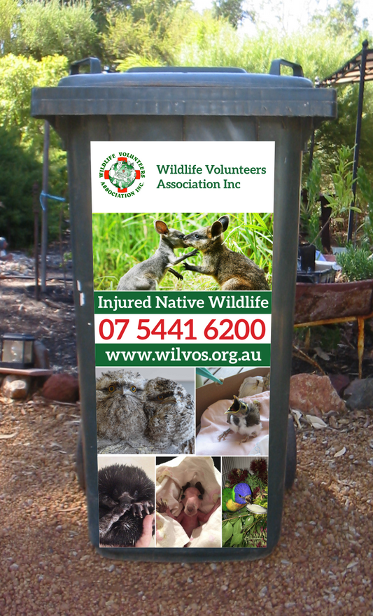 Wildlife volunteers wheelie bin sticker
