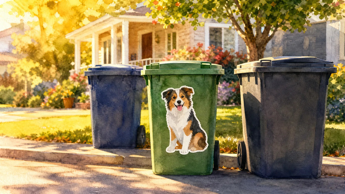 Animal Wheelie Bin Stickers for Dog Lovers & Cat People
