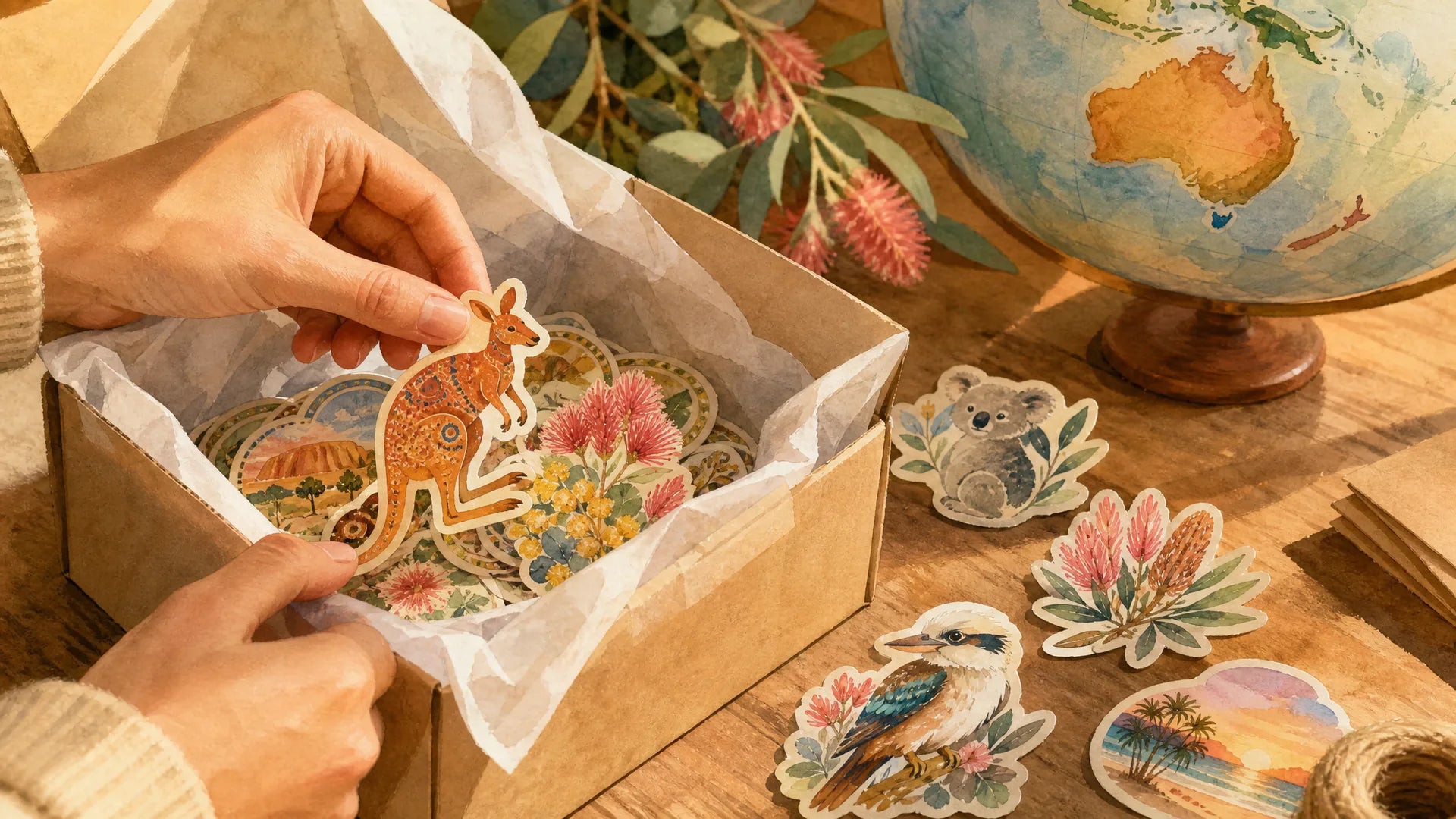 Stickers UK, NZ & Australia: International Printing & Shipping