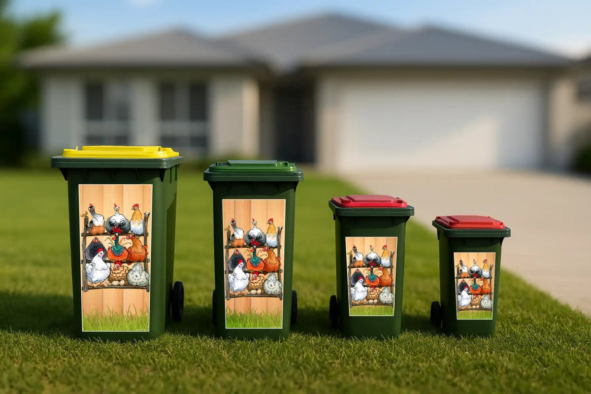 Small Wheelie Bin Stickers: Best Fit for 120L Bins