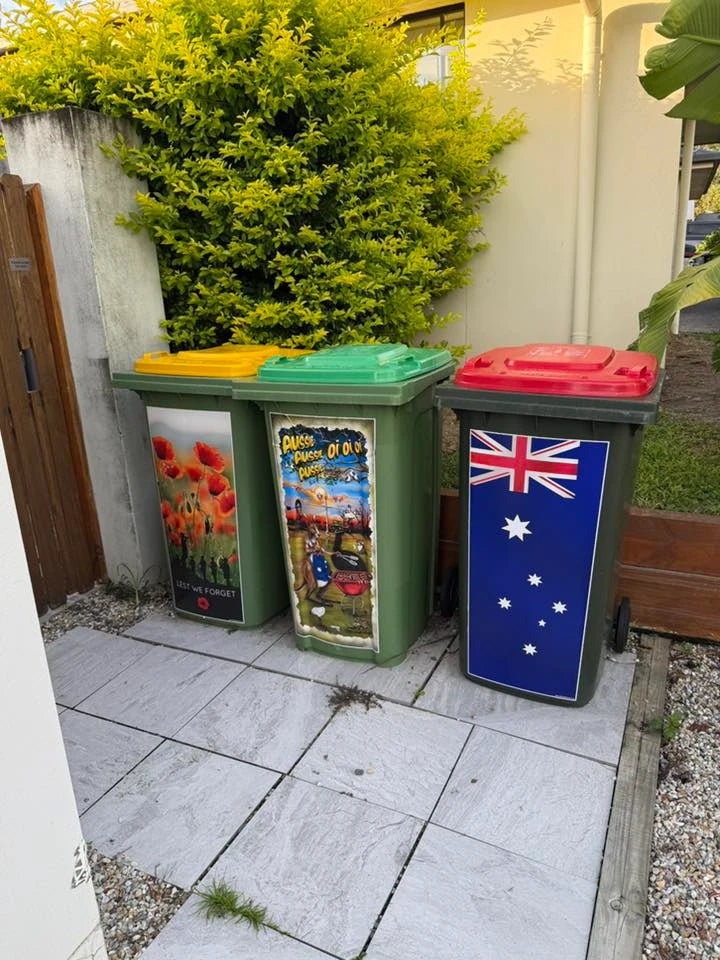 Australian Flag Wheelie Bin Stickers: Show Your Aussie Pride