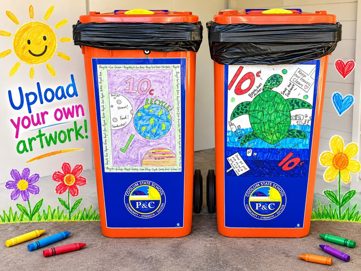 Be Arty Custom Bin Sticker: Turn Your Design Into Art