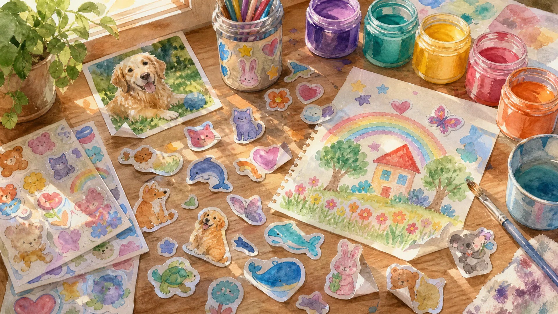 Personalised Stickers Kids Projects: School & Birthday Ideas
