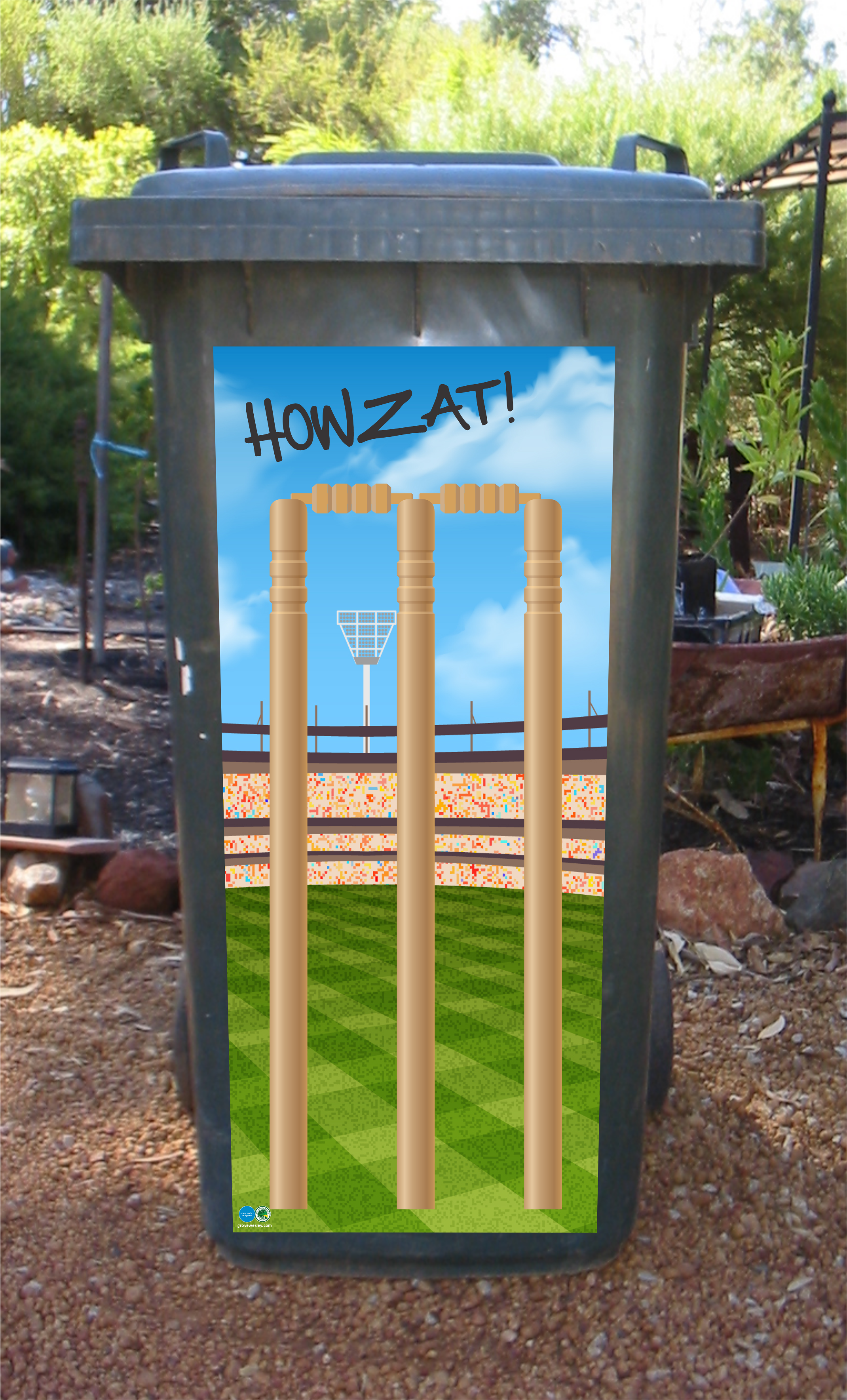 Adrenaline Sport & Cricket Wheelie Bin Stickers