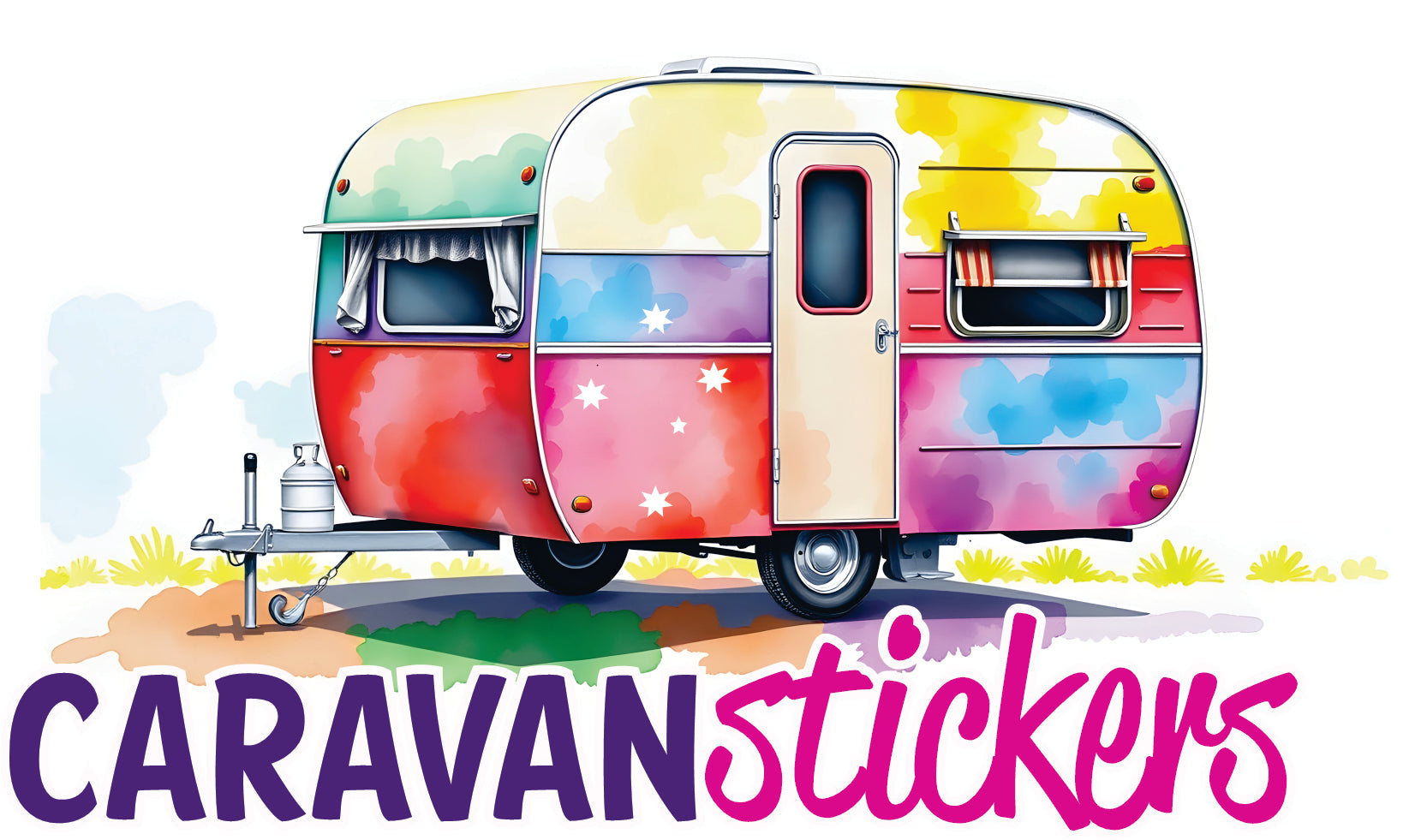 Caravan Custom Photo Stickers