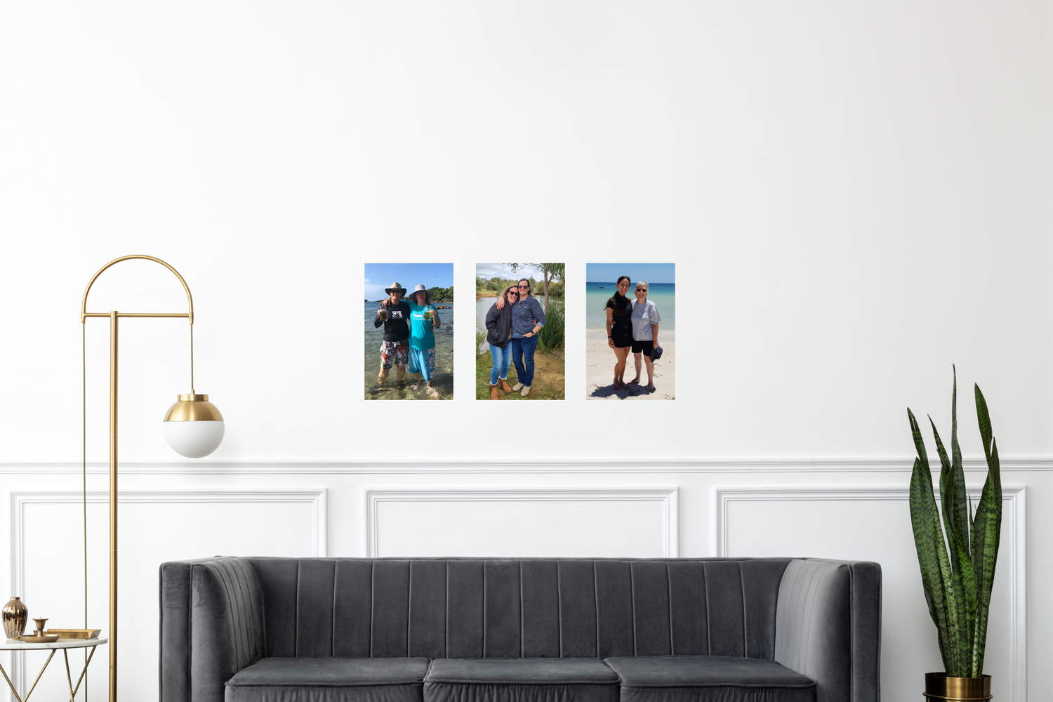 Custom rectangle photo wall stickers
