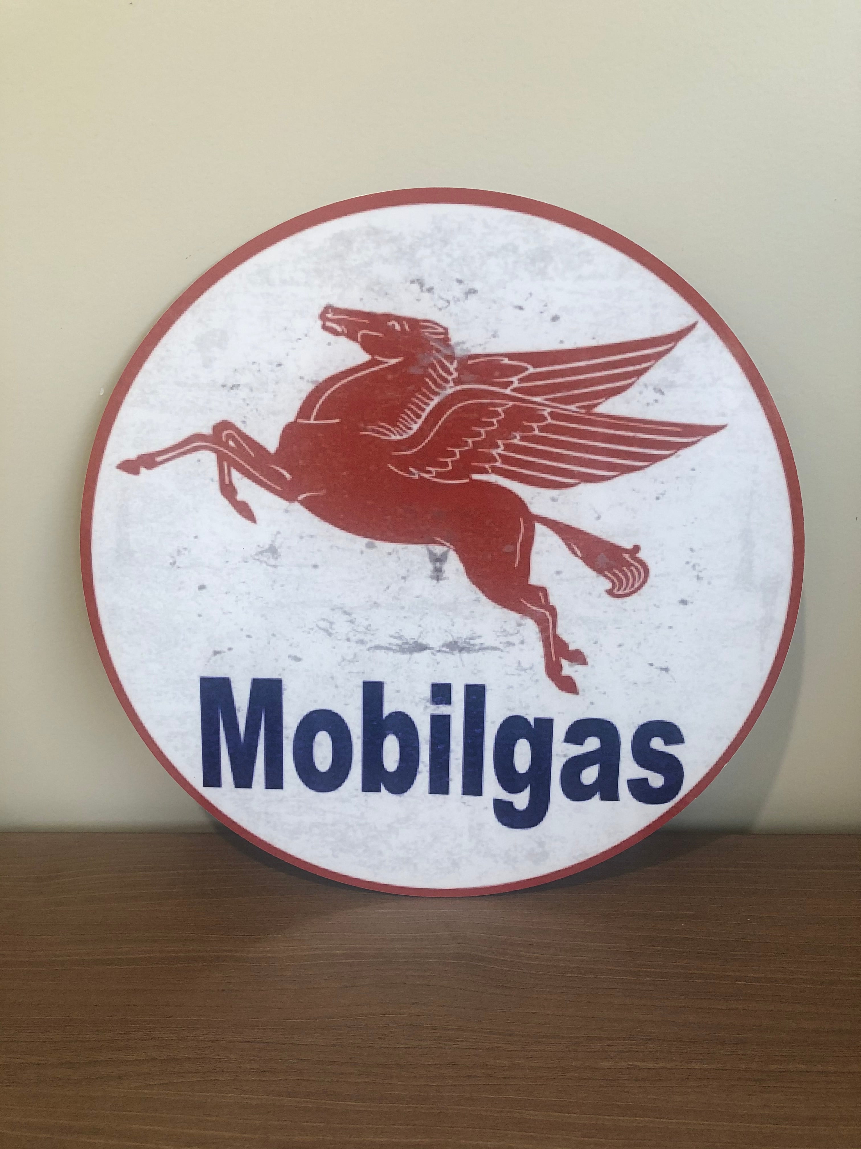 Mobilgas reproduction vintage sign