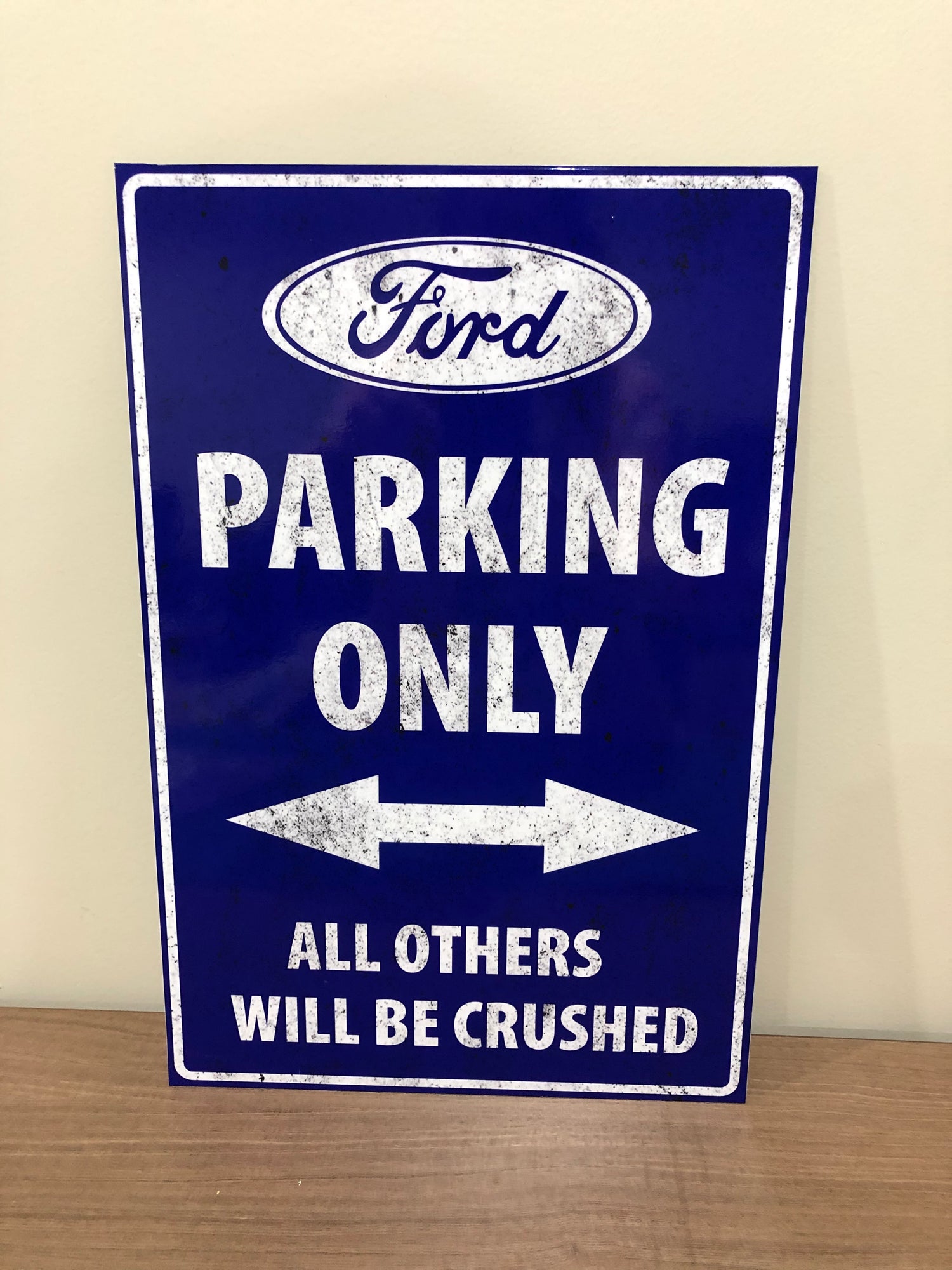 Ford parking only sign