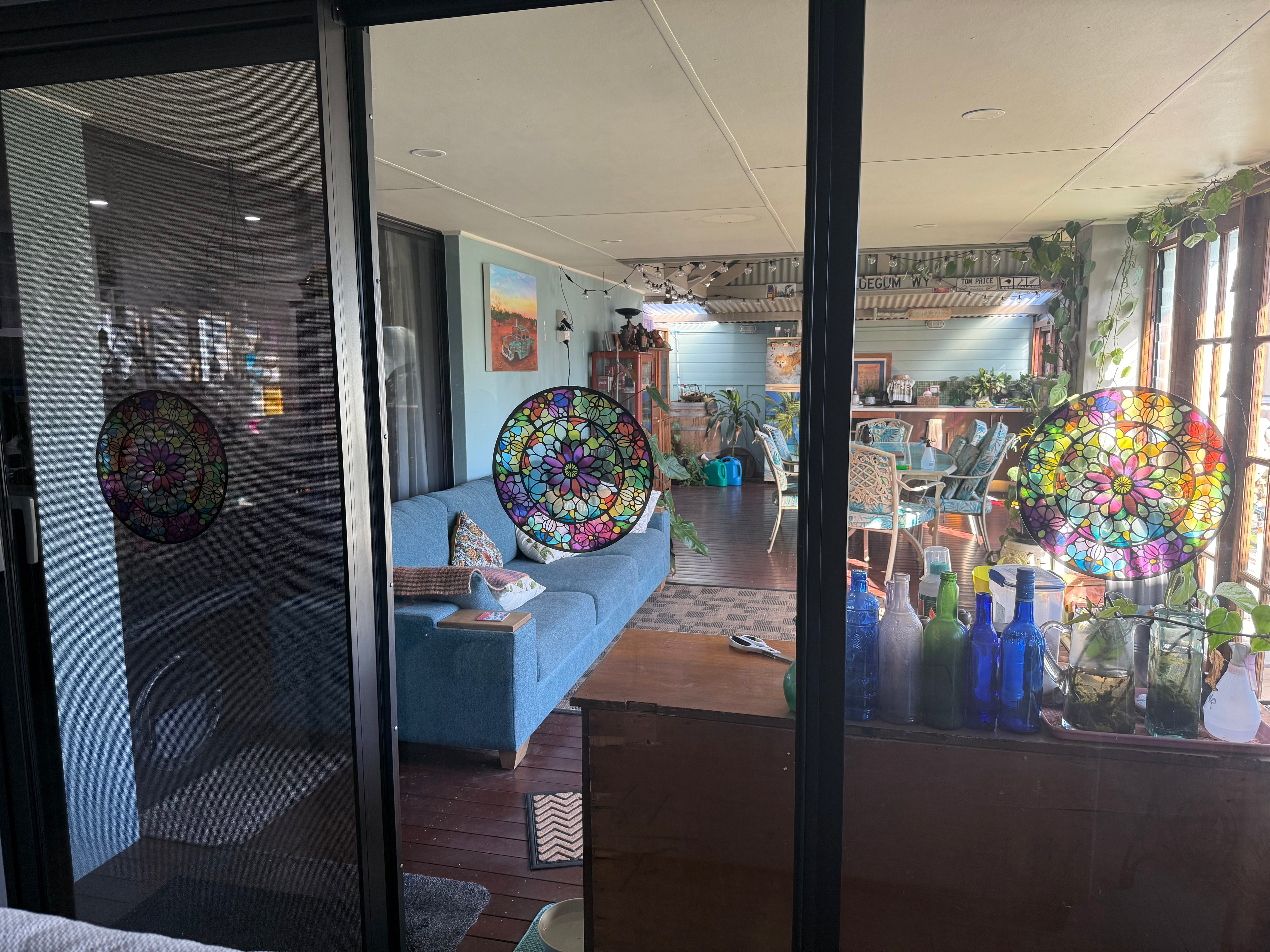 Stained glass window sticker