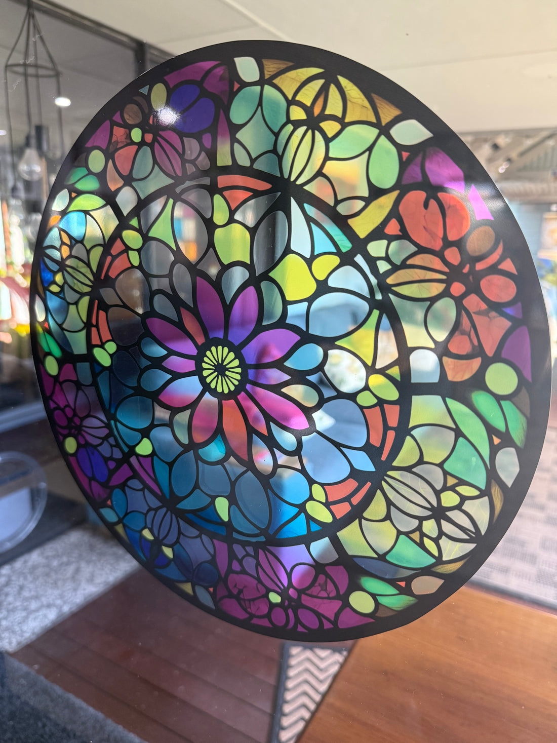 Stained glass window sticker