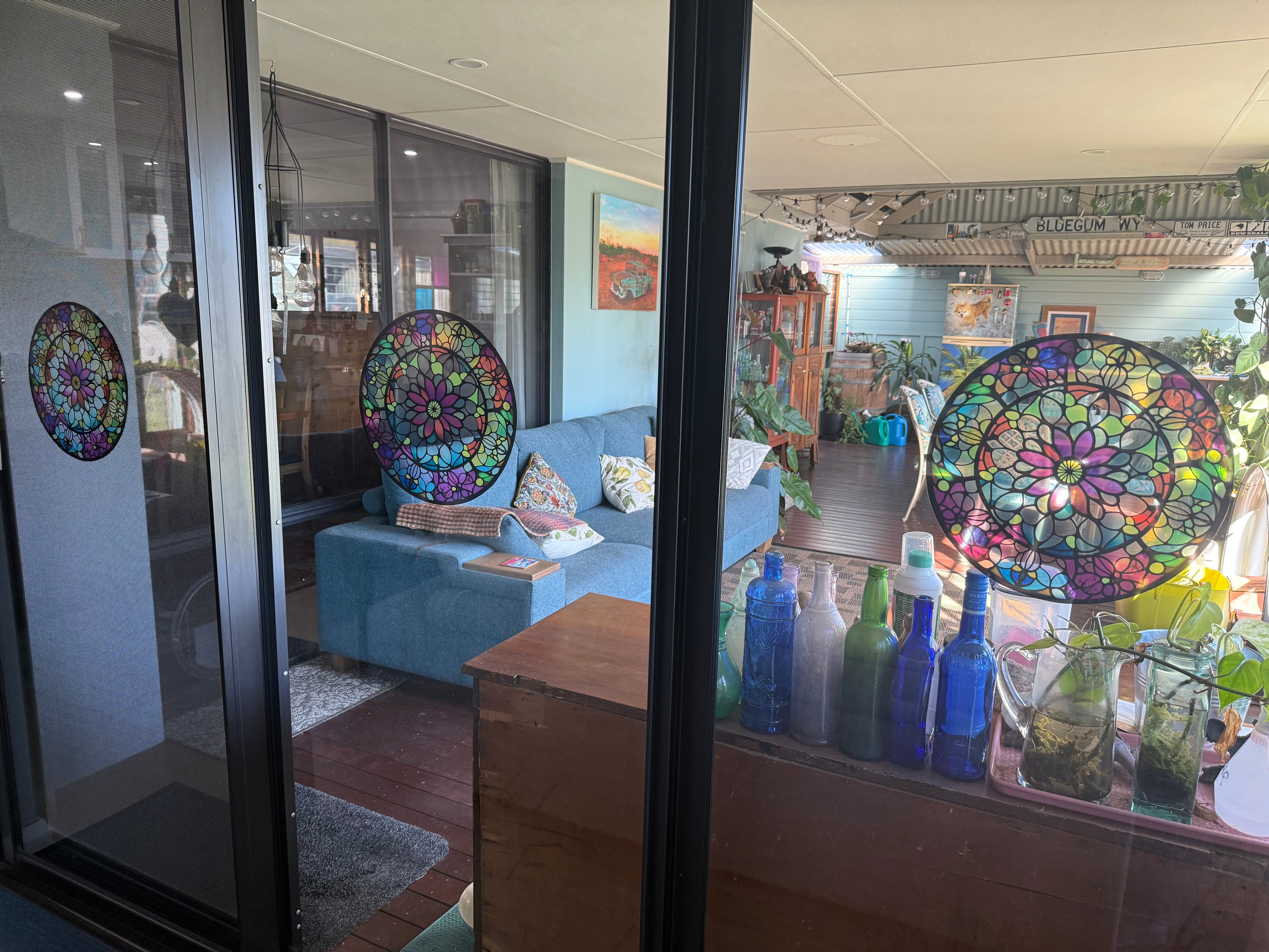 Stained glass window sticker