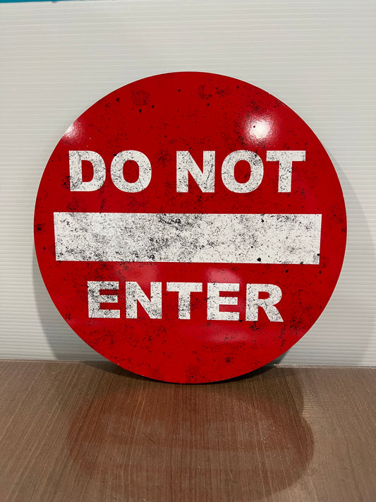Do not enter sign