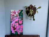Pink flowering gum wheelie bin sticker