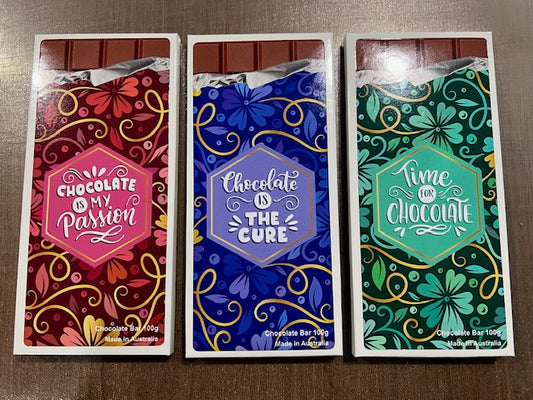 Three pack of stunning chocolate bars