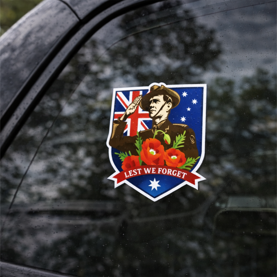 Lest we forget sticker