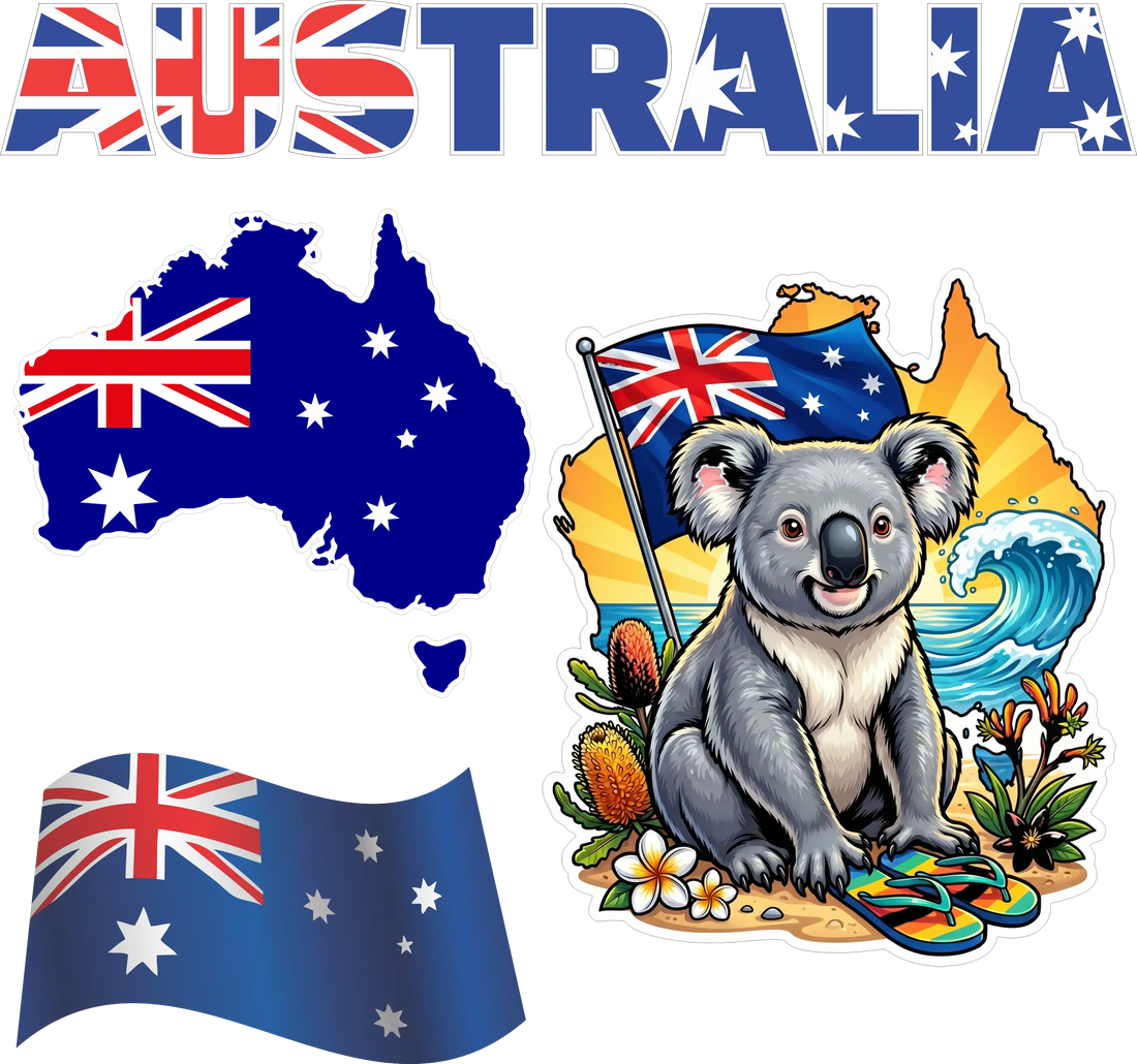 Aussie sticker bundle pack