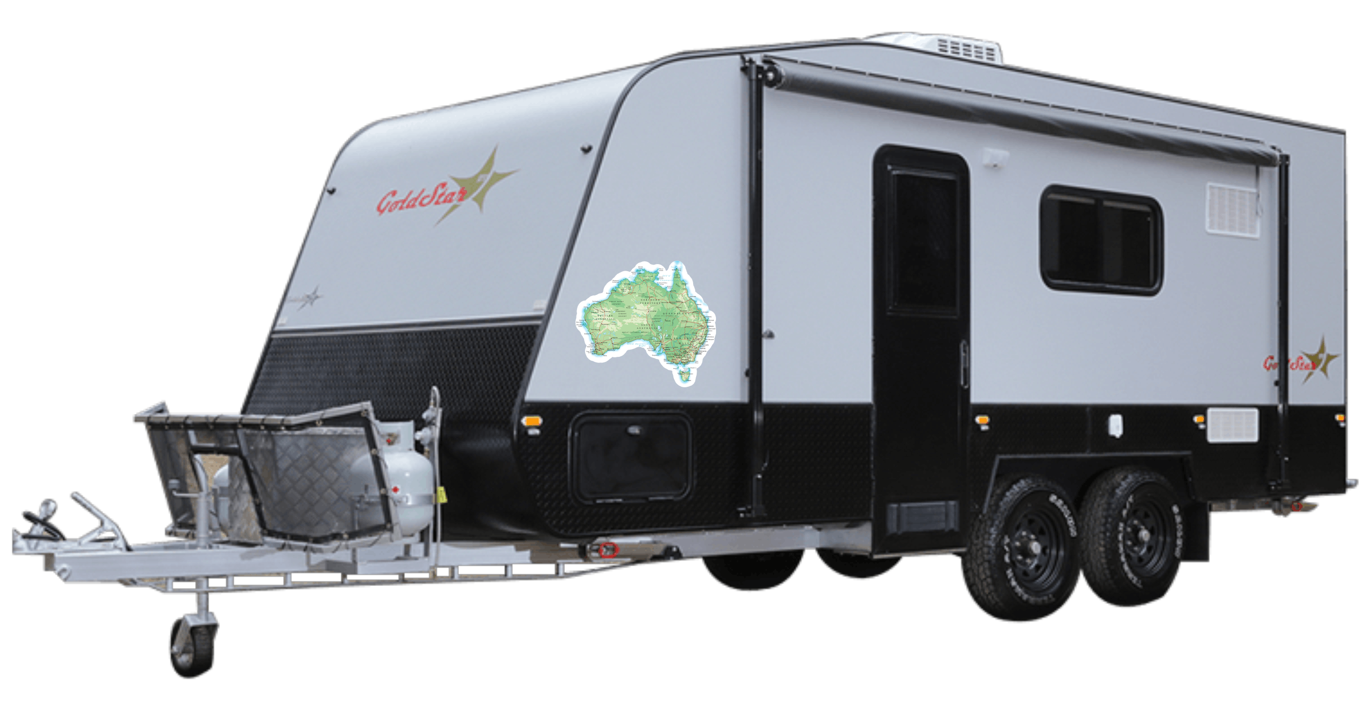 Map of Australia for caravans