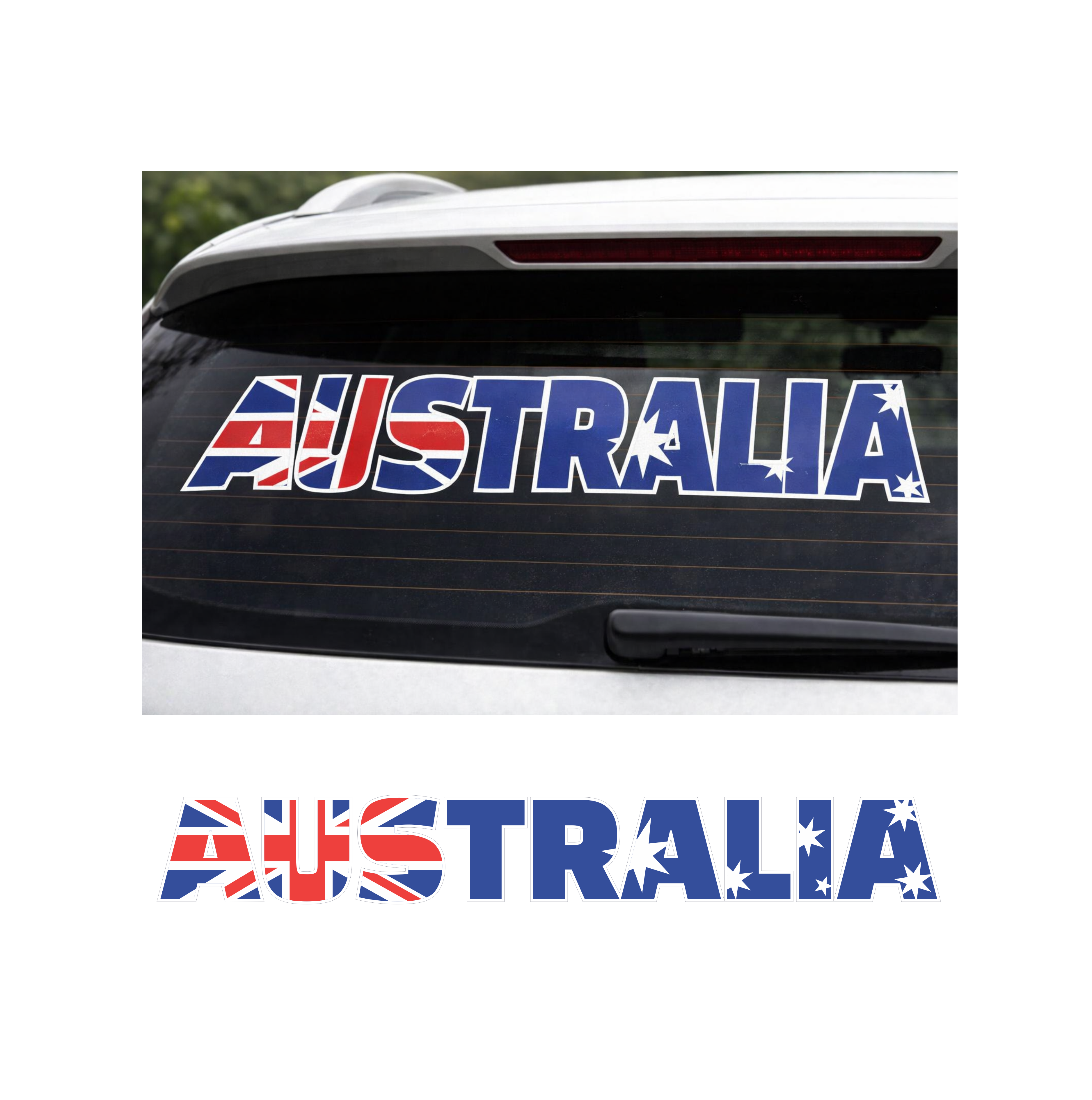 Australia text sticker